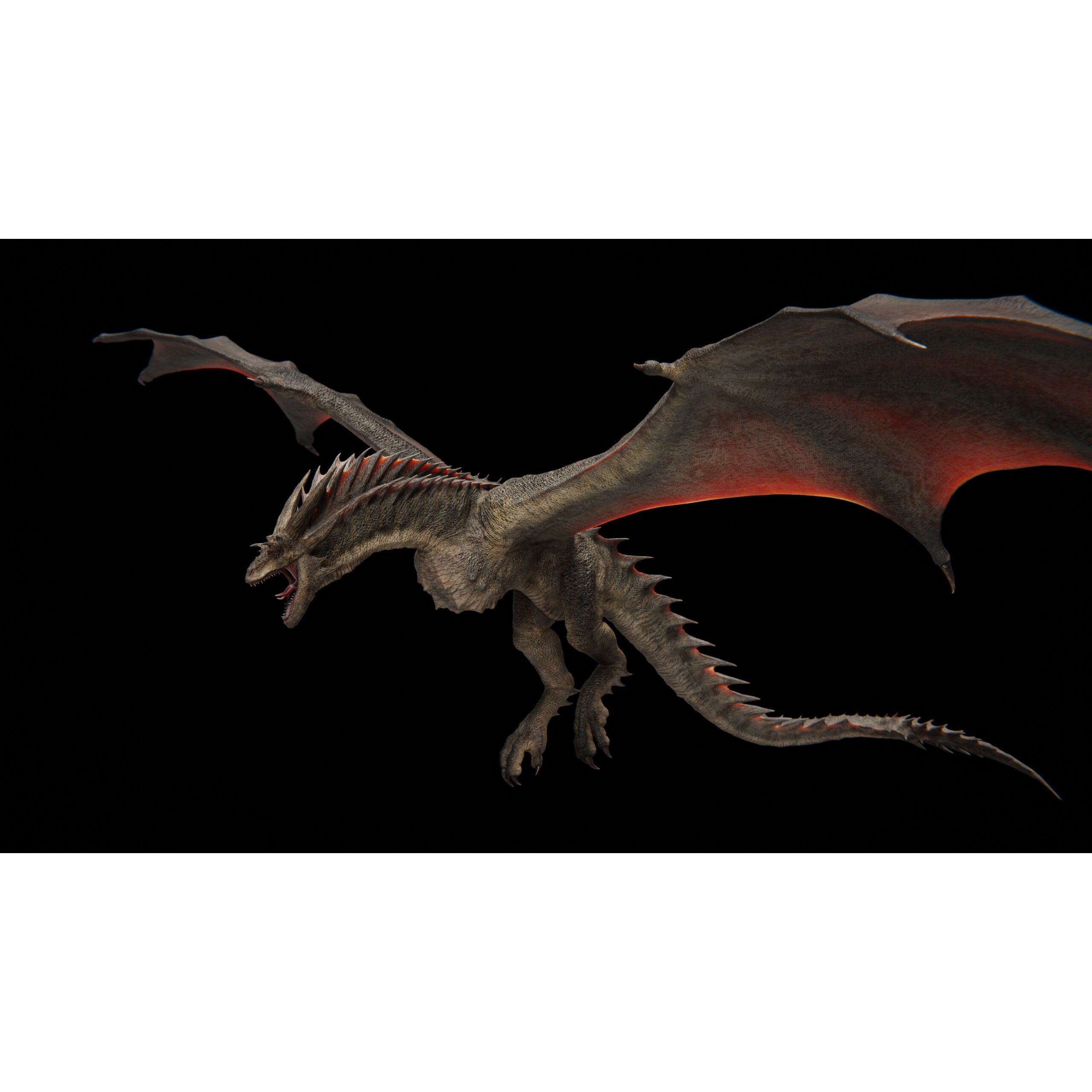 Vyrethorn Dragon 3D Model – Low Poly Rigged Creature, FBX & Blender - View 5