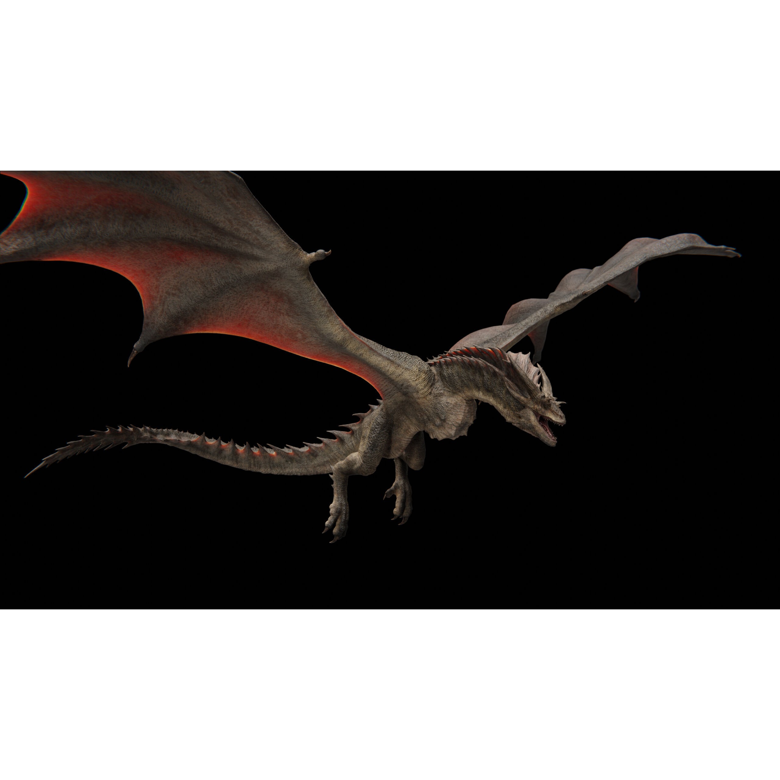 Vyrethorn Dragon 3D Model – Low Poly Rigged Creature, FBX & Blender - View 7