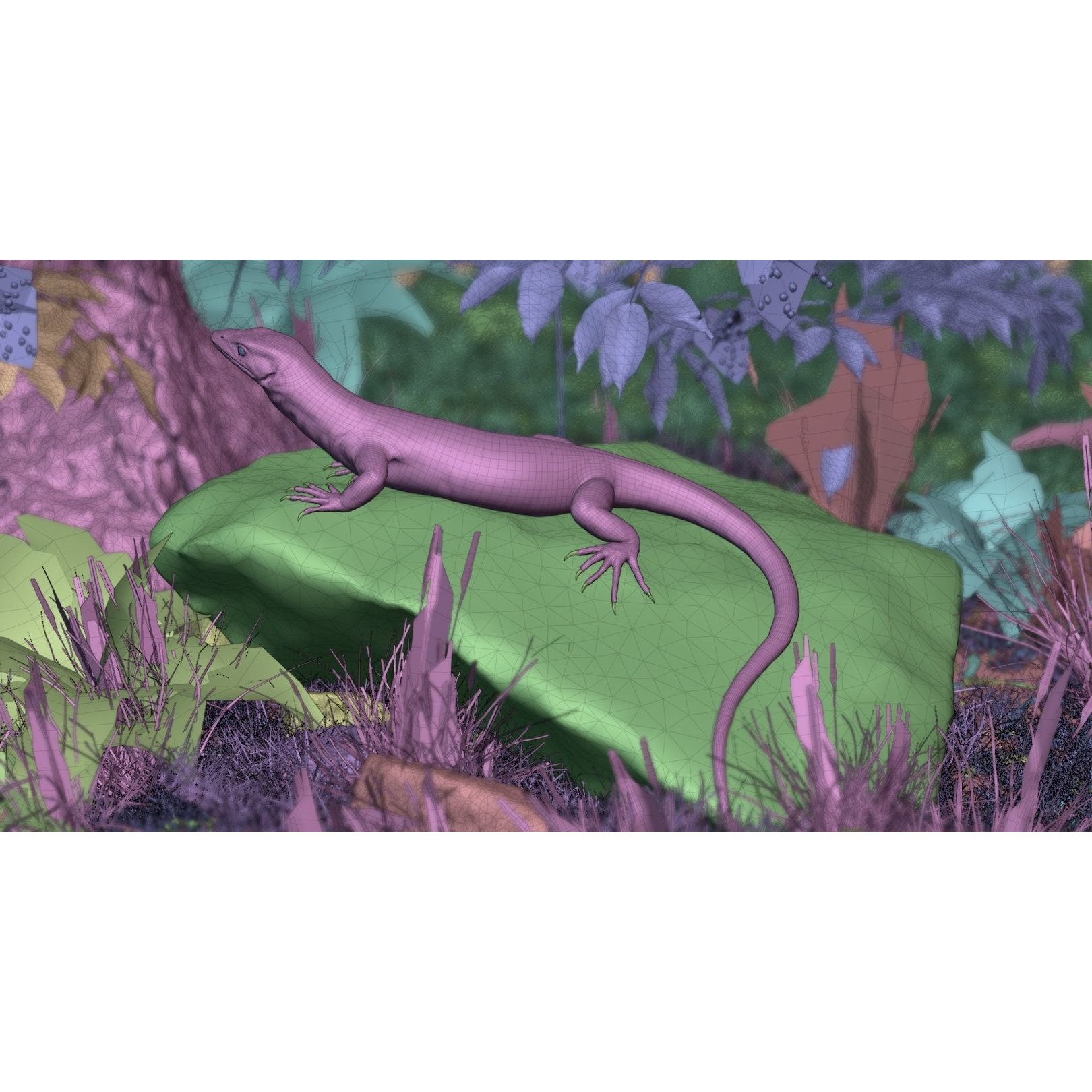 Ackie Monitor Lizard 3D Model – Realistic Rigged Animation, FBX - View 9