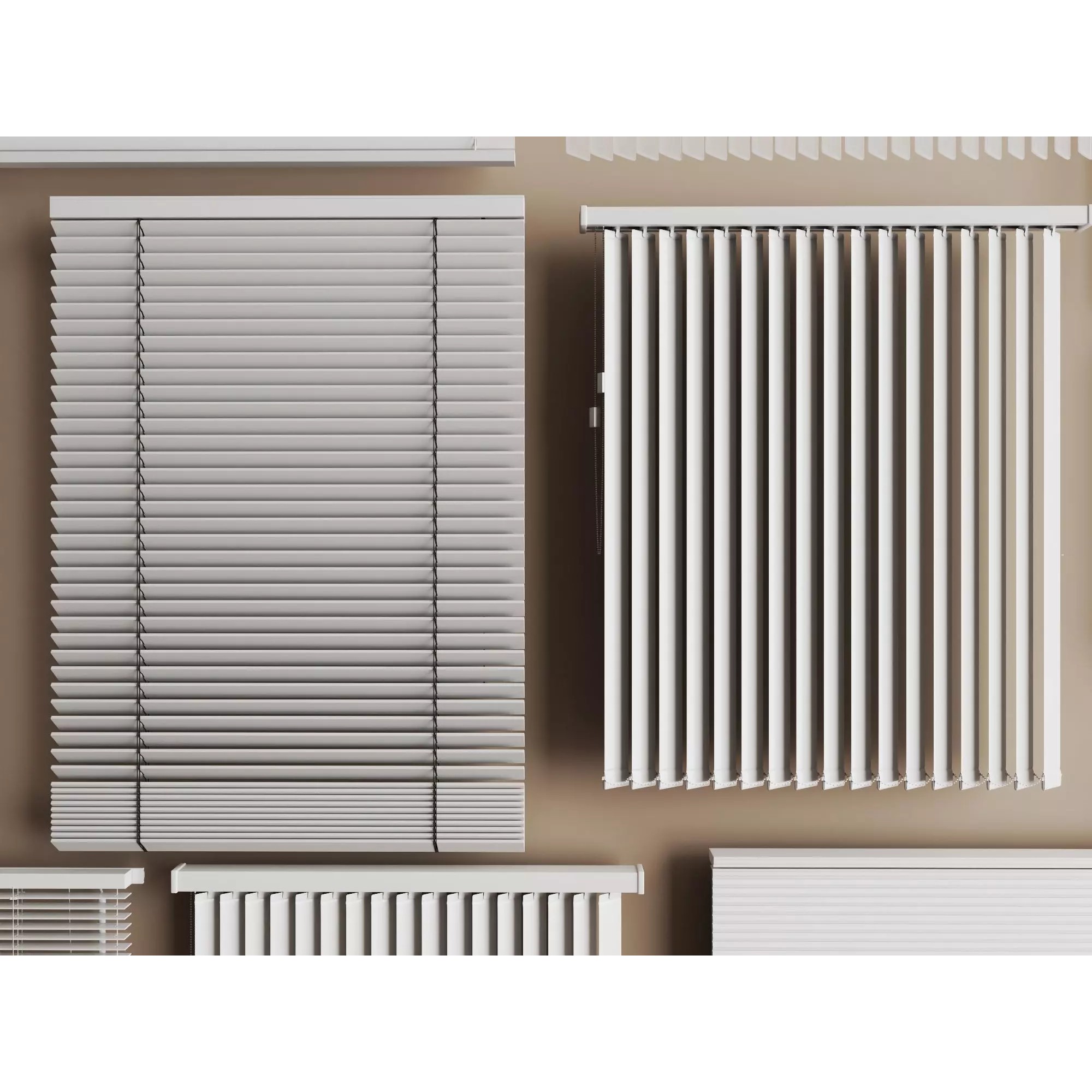 Modern Window Blinds Collection - Low-Poly 3D Model