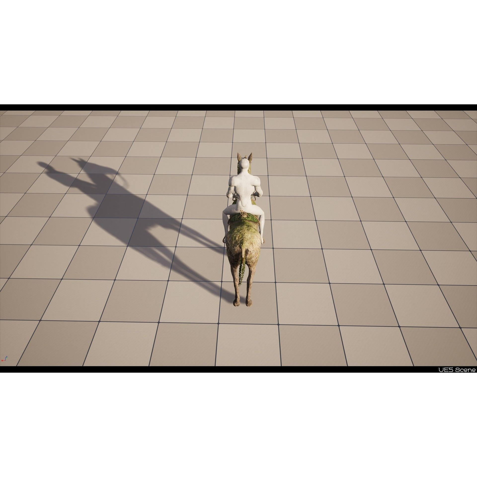 Earth Horse 3D Model – Low Poly Animated Rigged Asset for Games - View 15