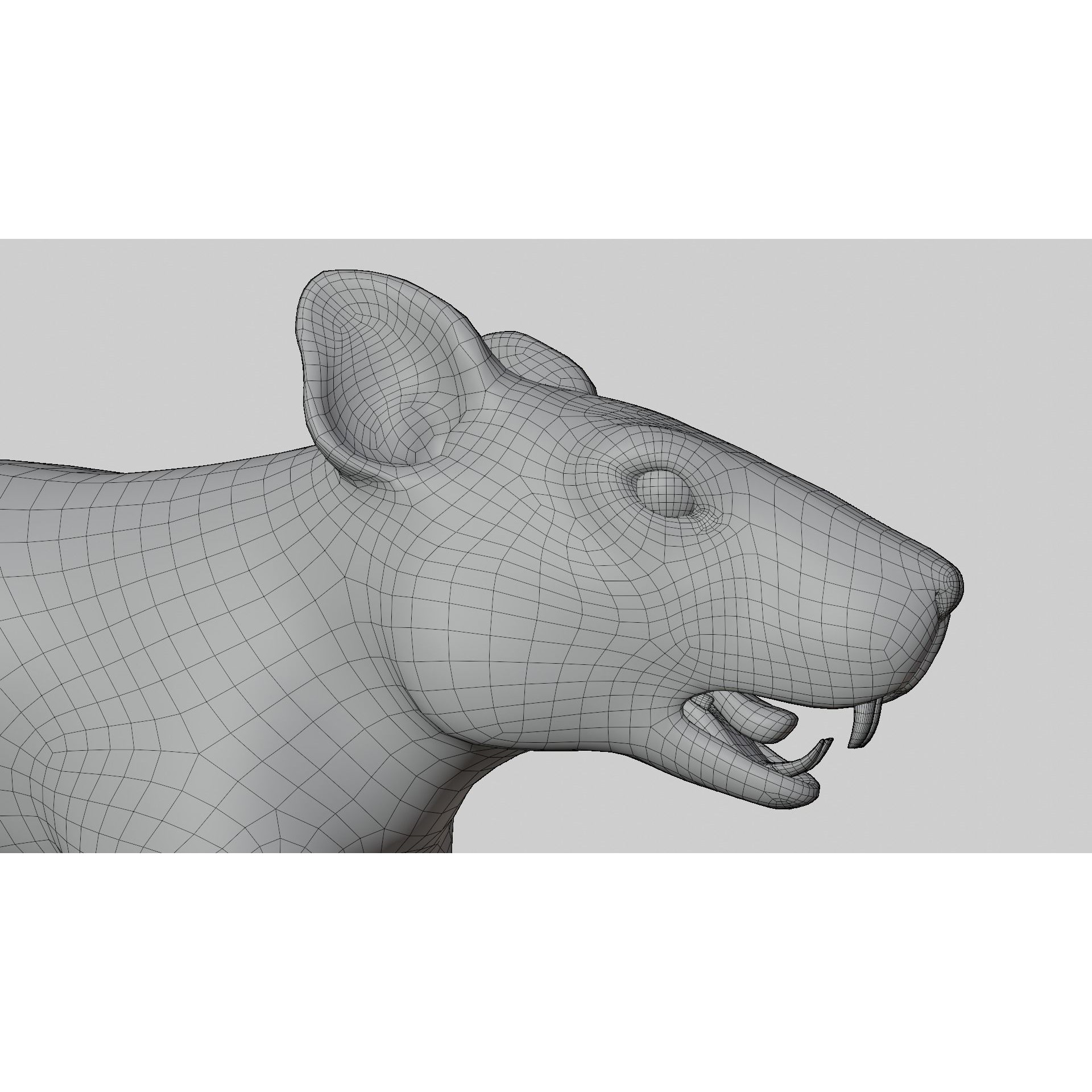 Rat 3D Model – Rigged PBR Asset for VFX and Animation - View 17