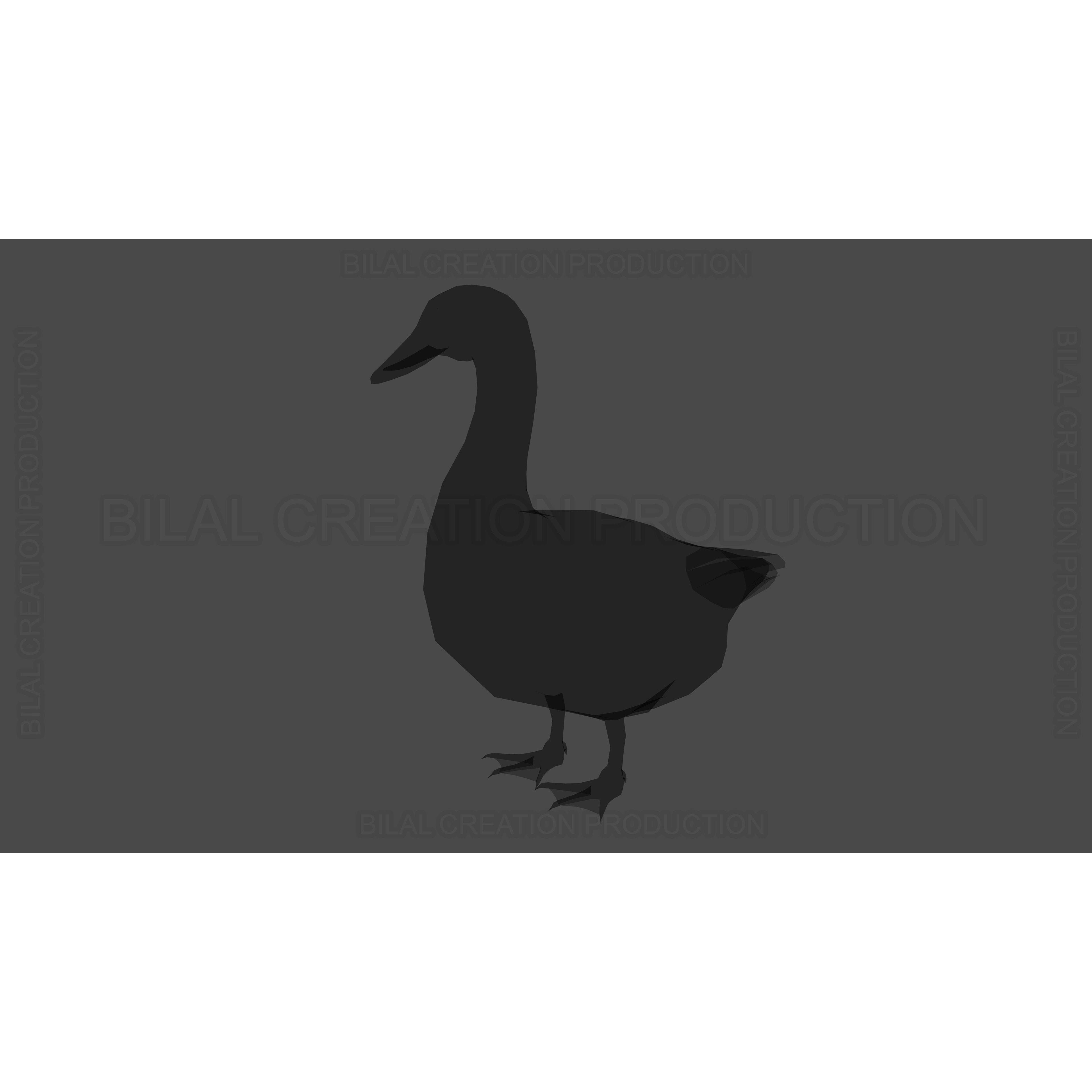 Duck 3D Model – Low Poly Rigged Animated Asset for Games - View 20