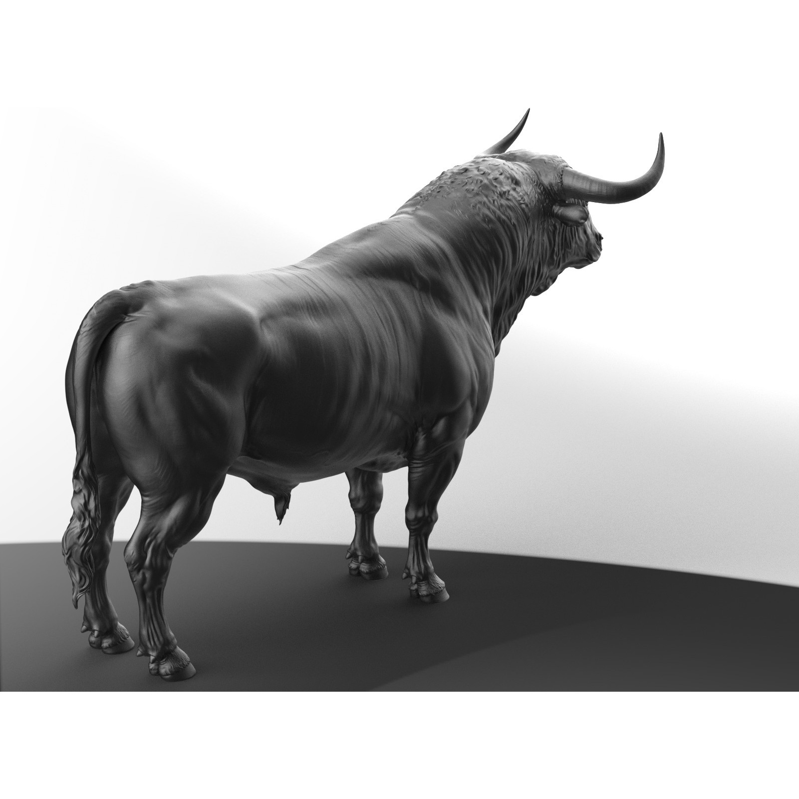 Bull 3D Model – High Poly T-Pose with PBR Textures, FBX & OBJ - View 9