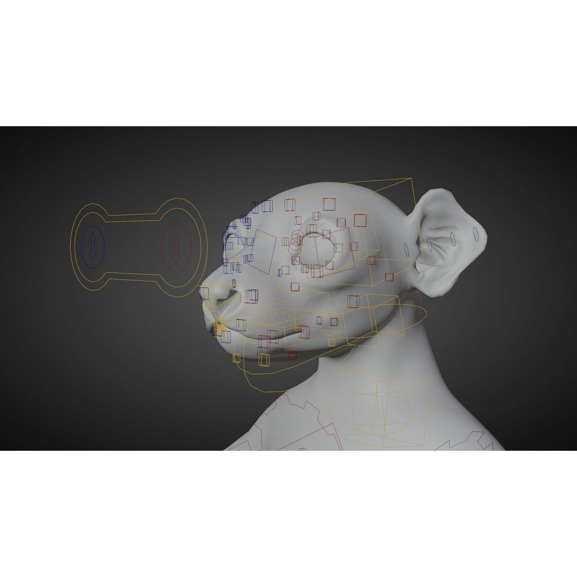 Baby White Sifaka 3D Model – Rigged, High Poly, Blender - View 10