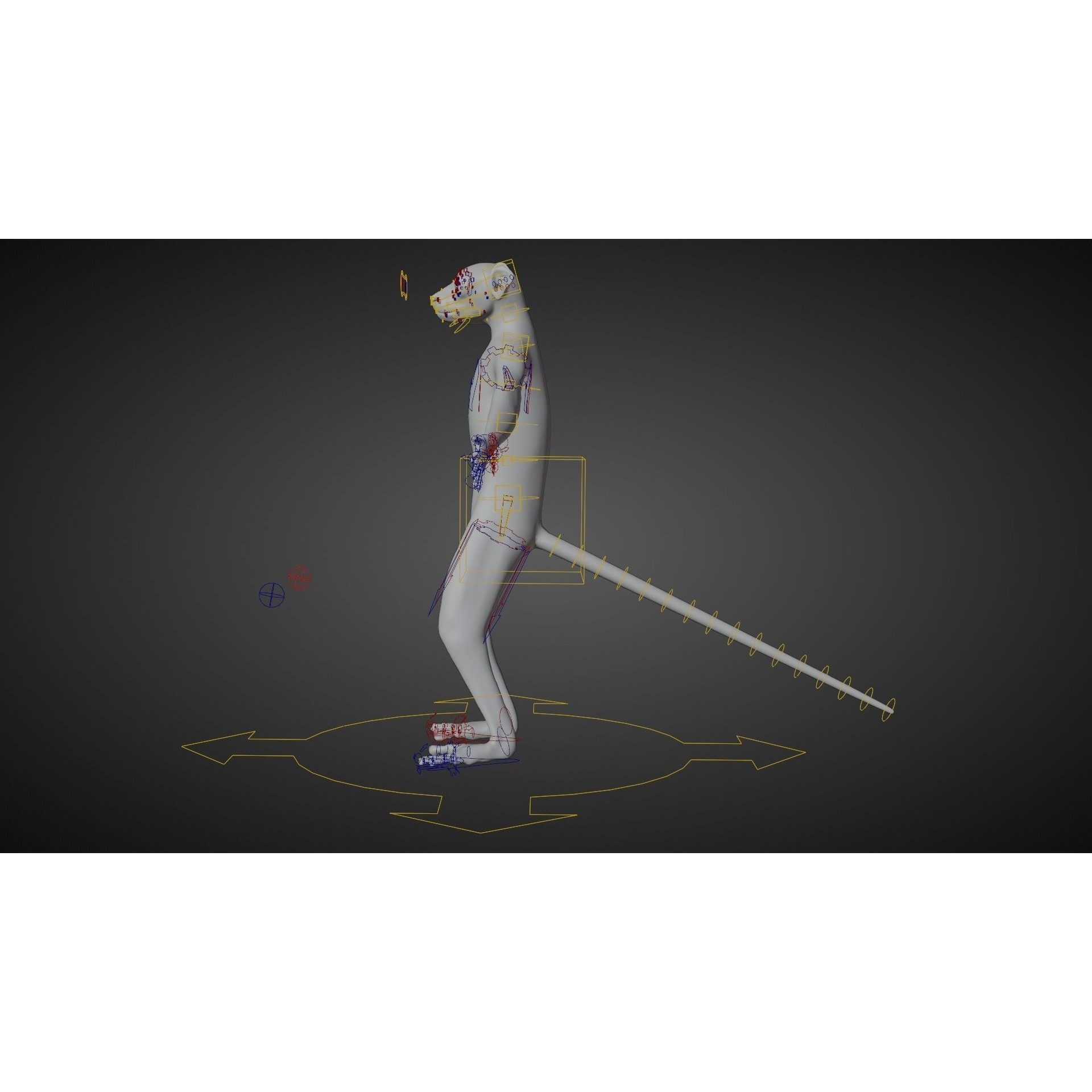 Baby White Sifaka 3D Model – Rigged, High Poly, Blender - View 11