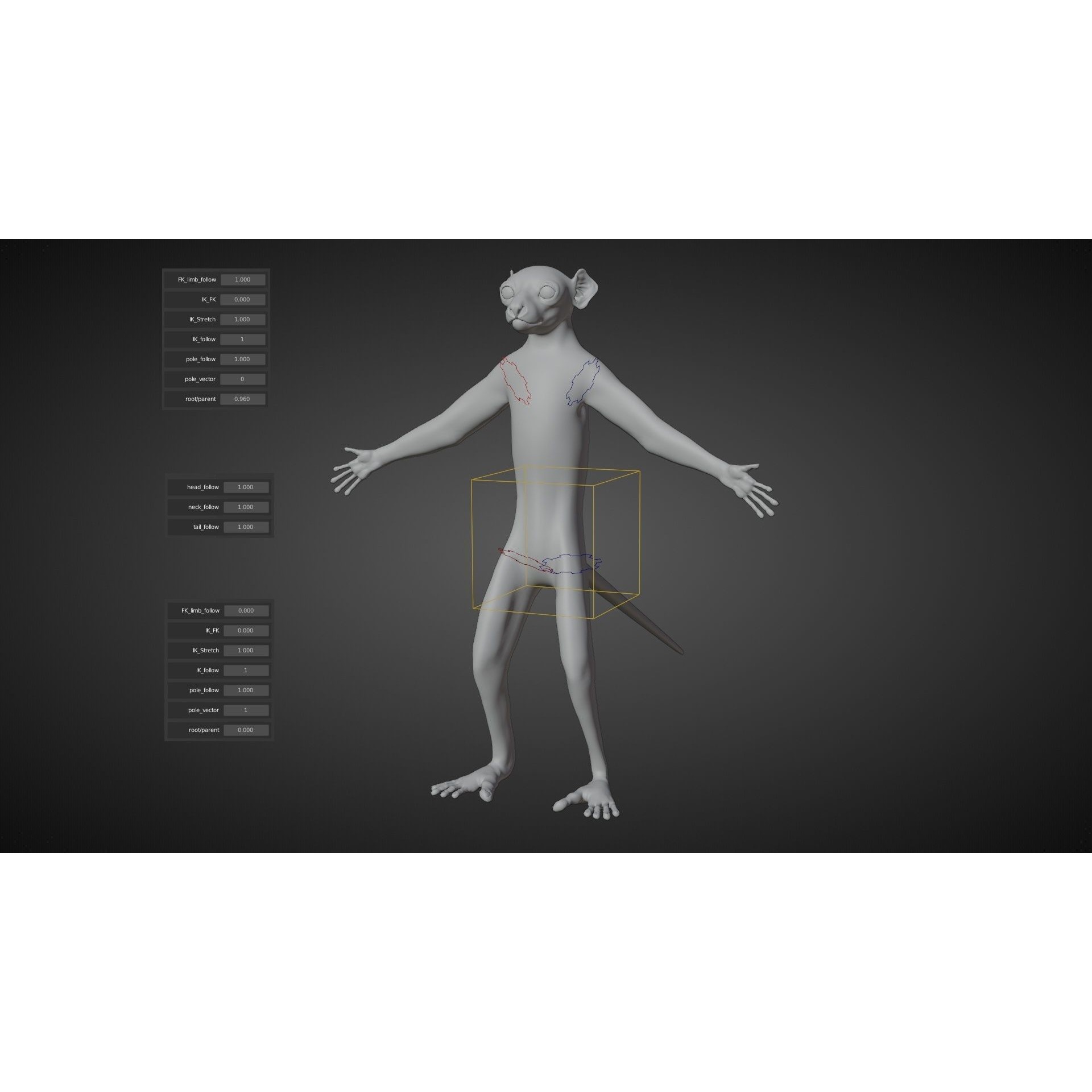 Baby White Sifaka 3D Model – Rigged, High Poly, Blender - View 14