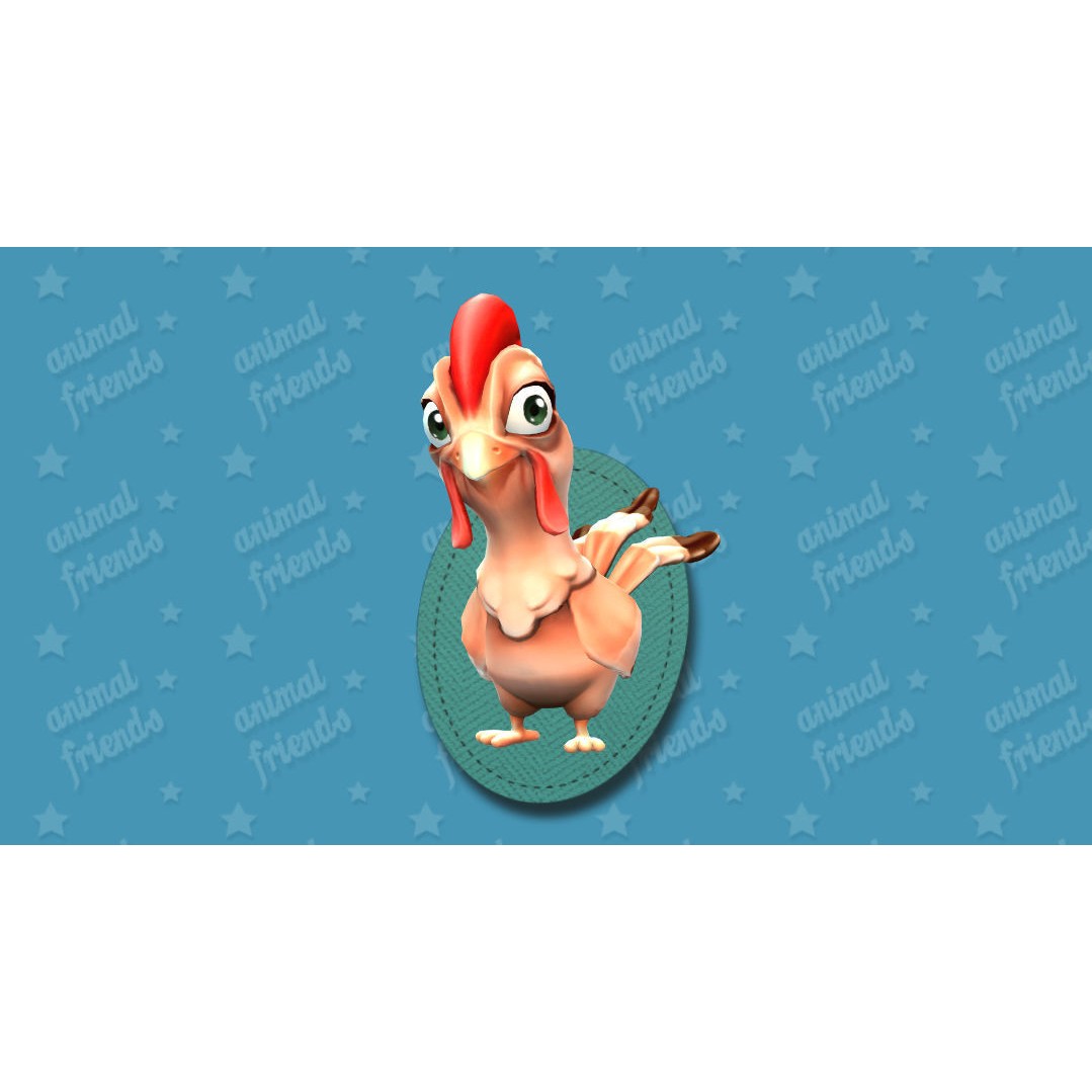 Farm Animals 3D Model – Cartoon Characters with Unique Animations, FBX - View 15