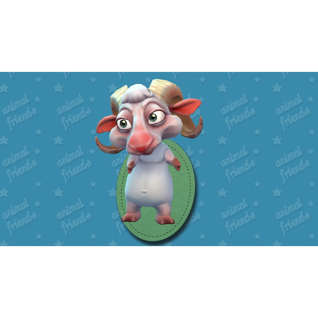 Farm Animals 3D Model – Cartoon Characters with Unique Animations, FBX - View 18