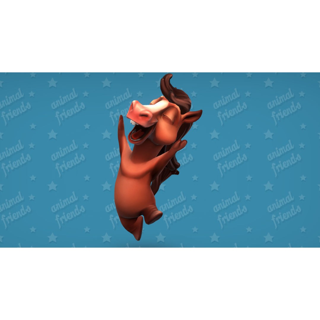 Farm Animals 3D Model – Cartoon Characters with Unique Animations, FBX - View 20
