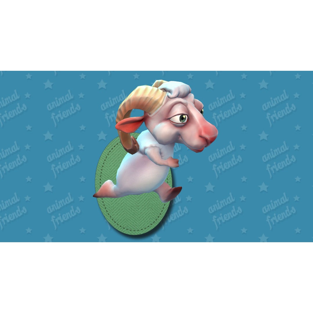 Farm Animals 3D Model – Cartoon Characters with Unique Animations, FBX - View 22