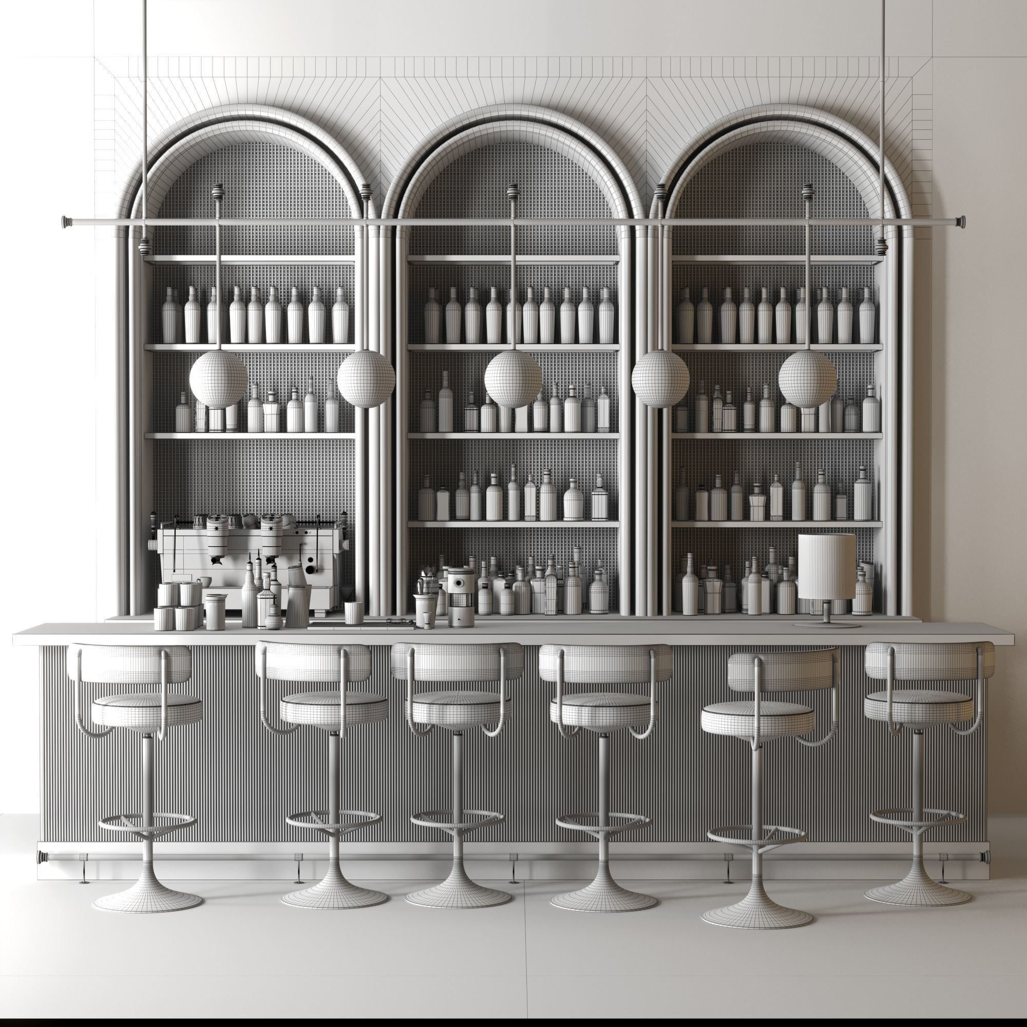 Golden Bar - Game-Ready 3D Model