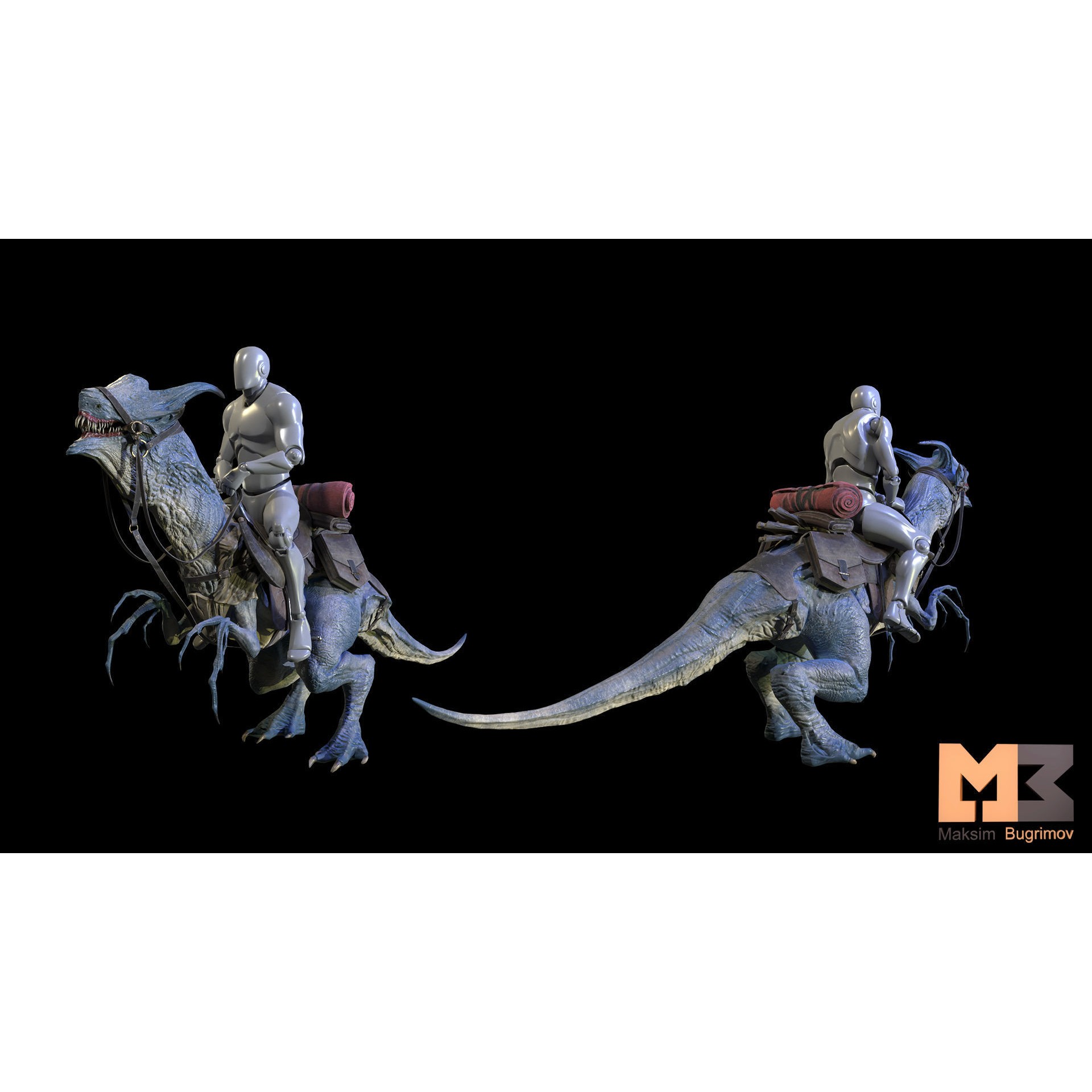 Fantasy Animal 3D Model – Low Poly Game Character, FBX, Rigged