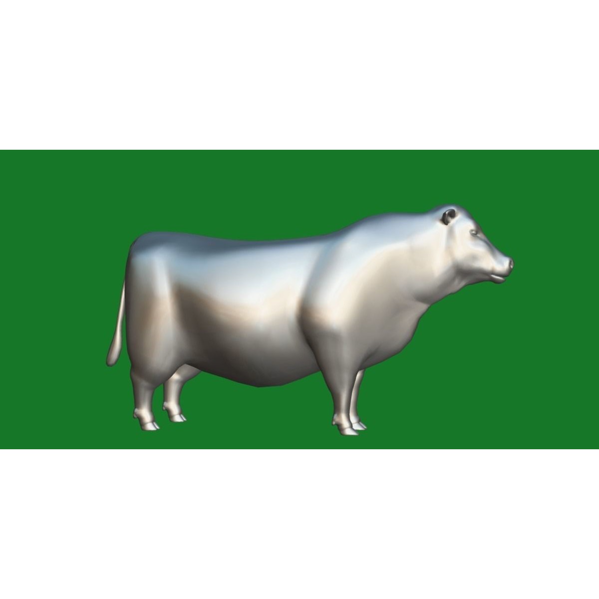 Santa Gertrudis Cattle 3D Model – Low Poly Game Ready Asset, FBX - View 5