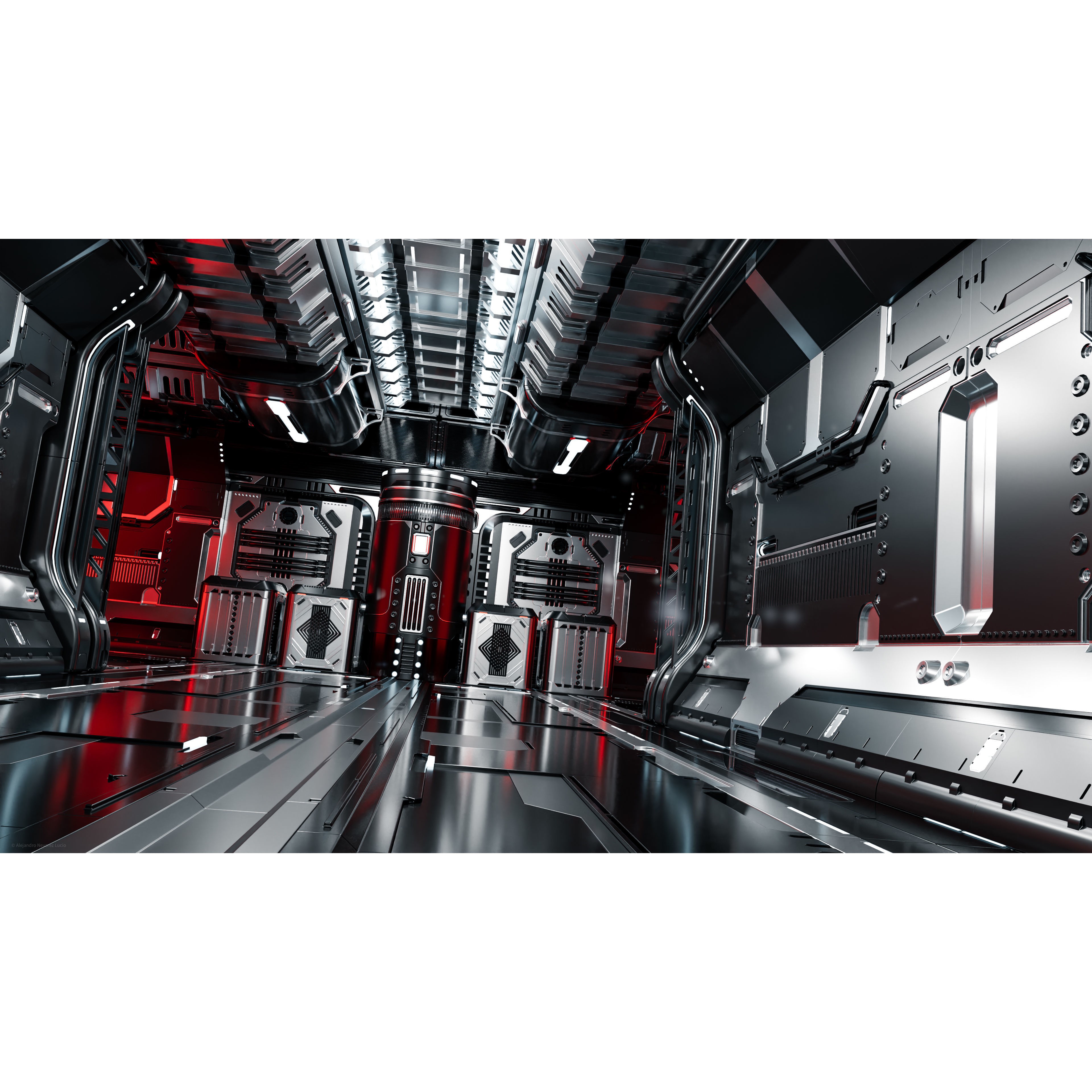 25 Sci-Fi Interior Asset Pack - Low-Poly Game-Ready 3D Model - View 10