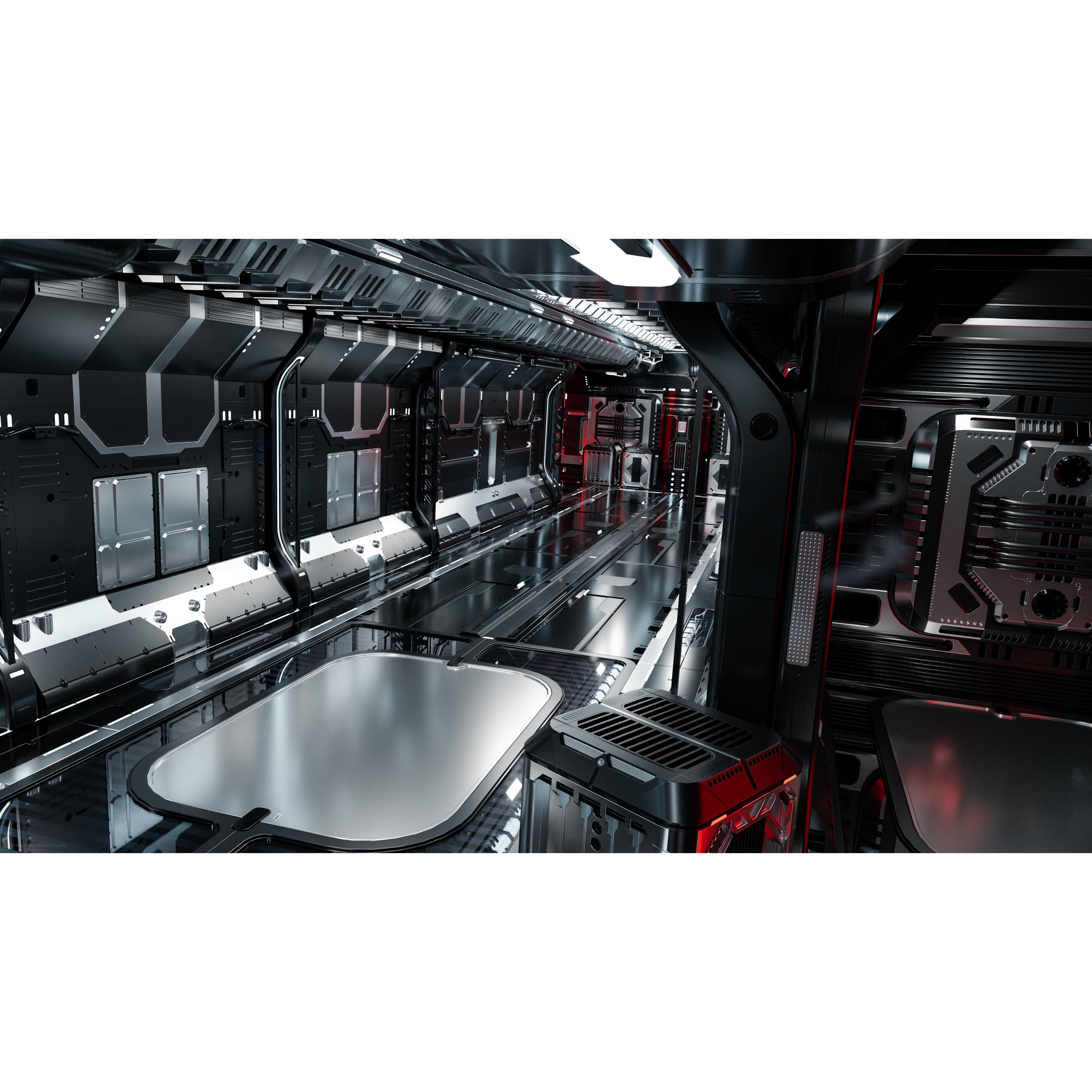 25 Sci-Fi Interior Asset Pack - Low-Poly Game-Ready 3D Model - View 12