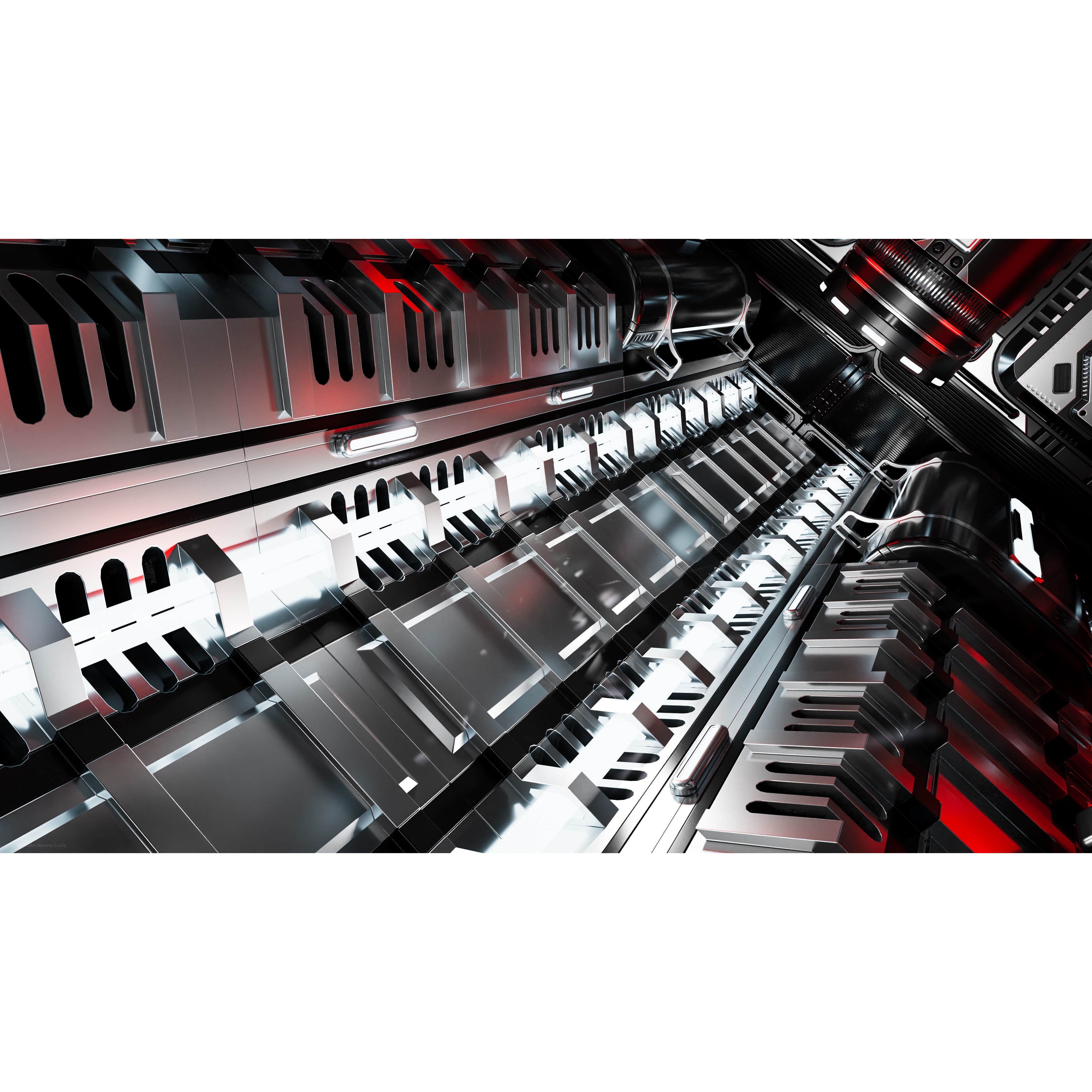 25 Sci-Fi Interior Asset Pack - Low-Poly Game-Ready 3D Model - View 13