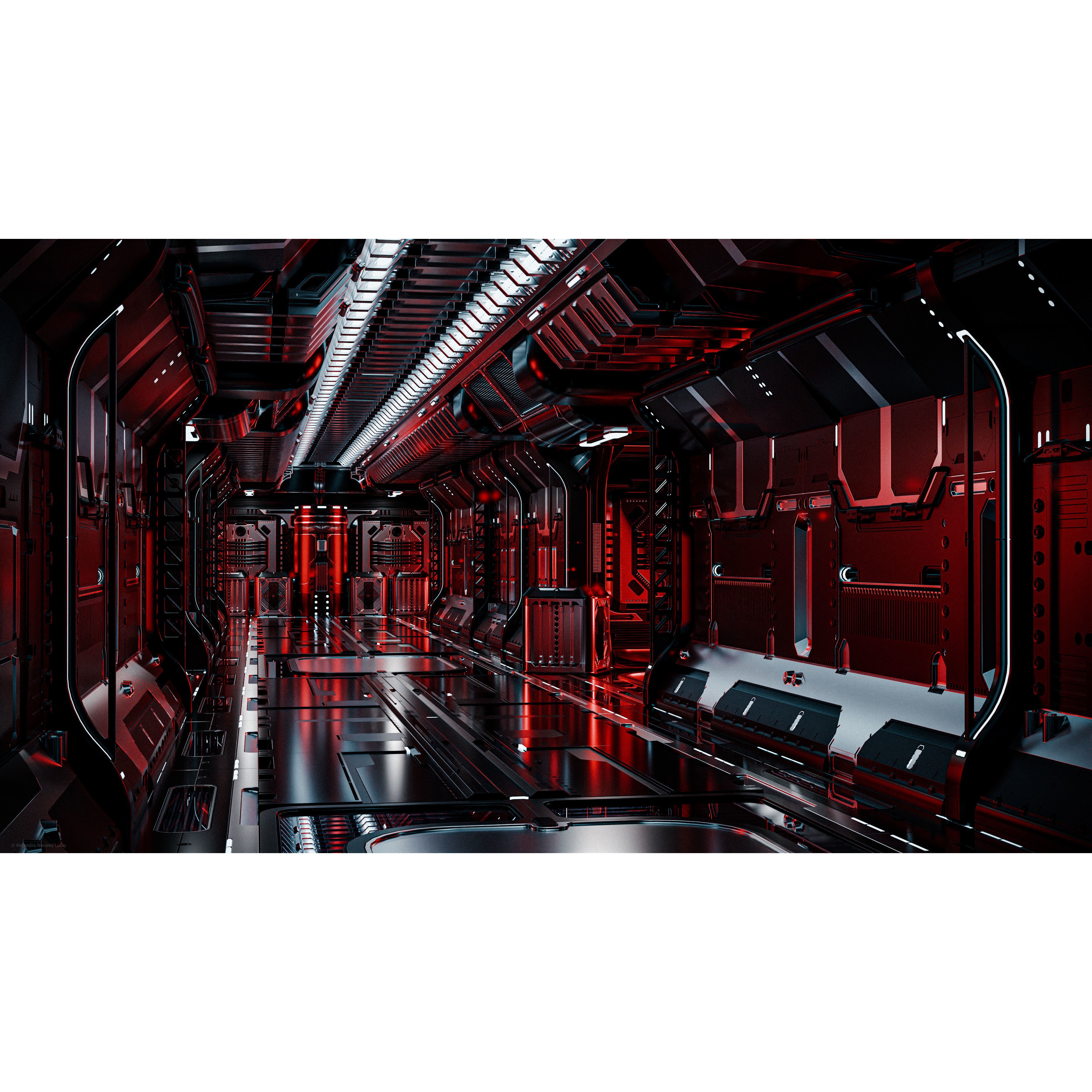 25 Sci-Fi Interior Asset Pack - Low-Poly Game-Ready 3D Model - View 4