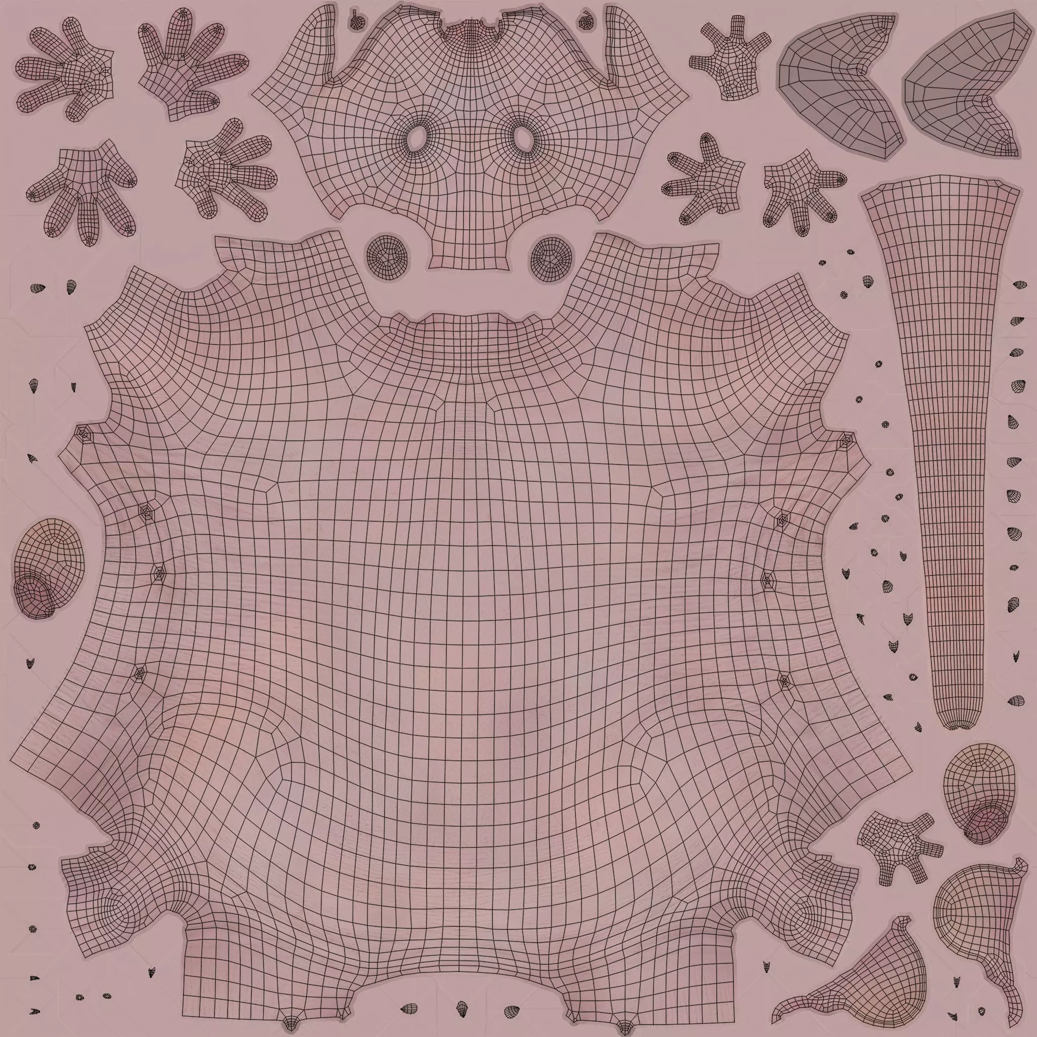 Hairless Rat 3D Model – Rigged Animated Character, FBX, OBJ - View 32