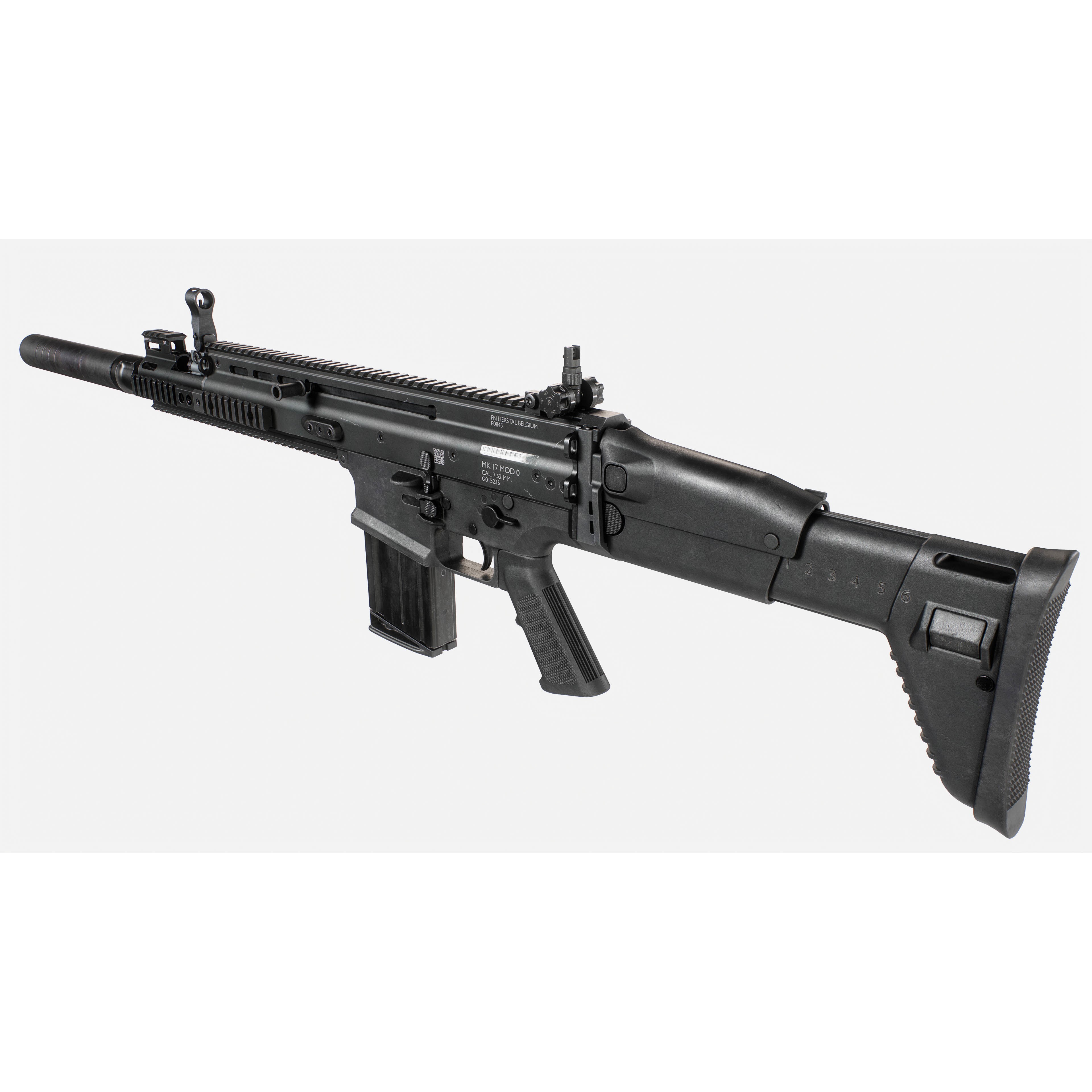 FN SCAR-H MK17 3D Model – Low Poly Game-Ready Rifle, FBX - View 10