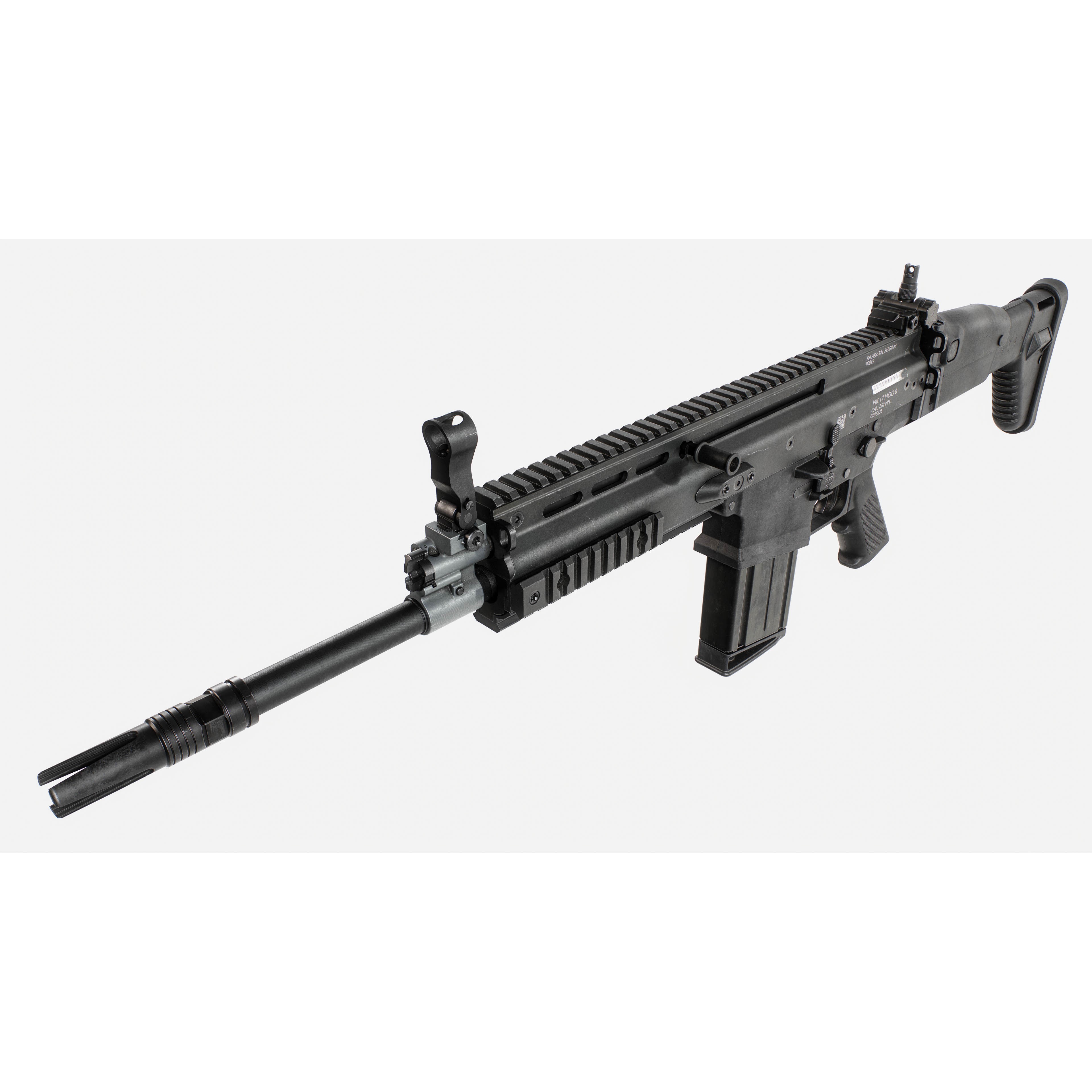 FN SCAR-H MK17 3D Model – Low Poly Game-Ready Rifle, FBX - View 28