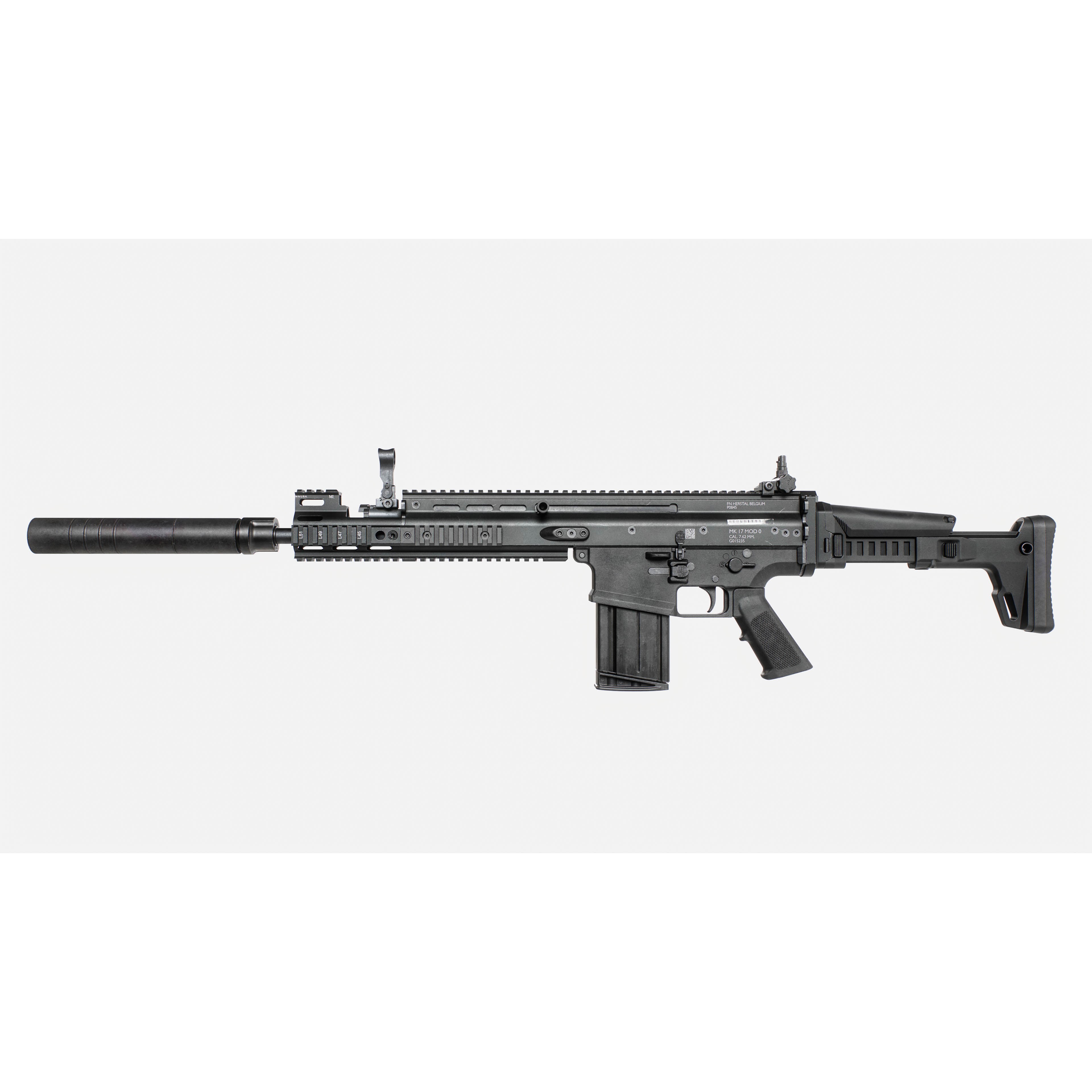 FN SCAR-H MK17 3D Model – Low Poly Game-Ready Rifle, FBX - View 5