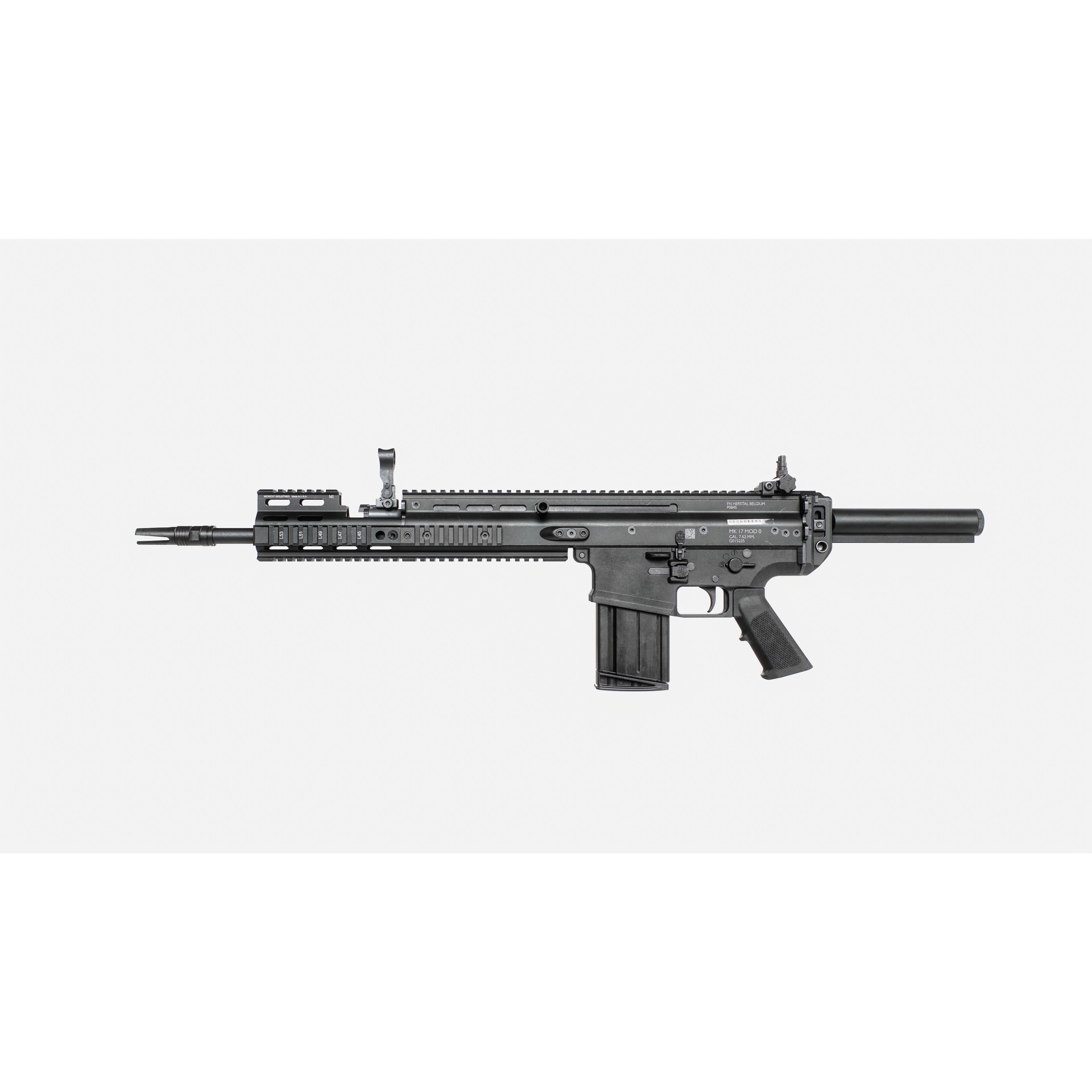 FN SCAR-H MK17 3D Model – Low Poly Game-Ready Rifle, FBX - View 6