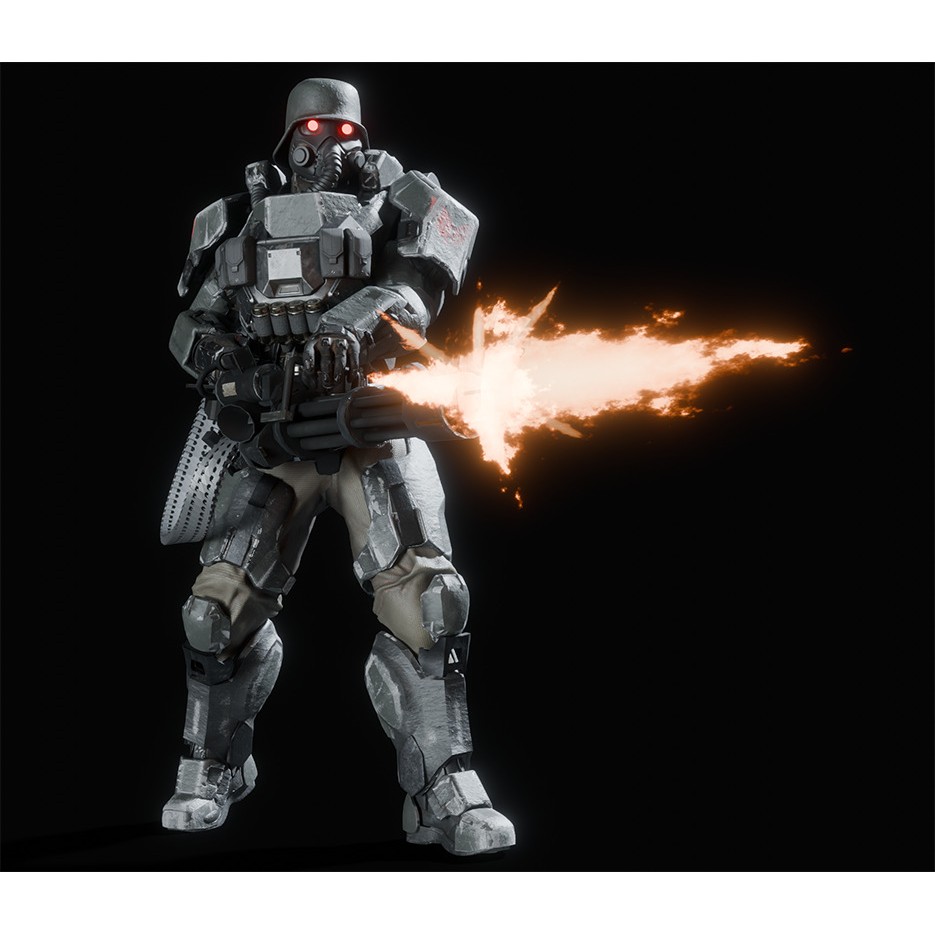 Juggernaut Soldier 3D Model – Heavily Armored Character, Game-Ready FBX - View 13