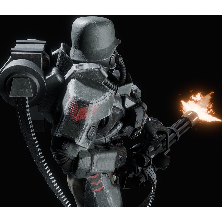 Juggernaut Soldier 3D Model – Heavily Armored Character, Game-Ready FBX - View 16