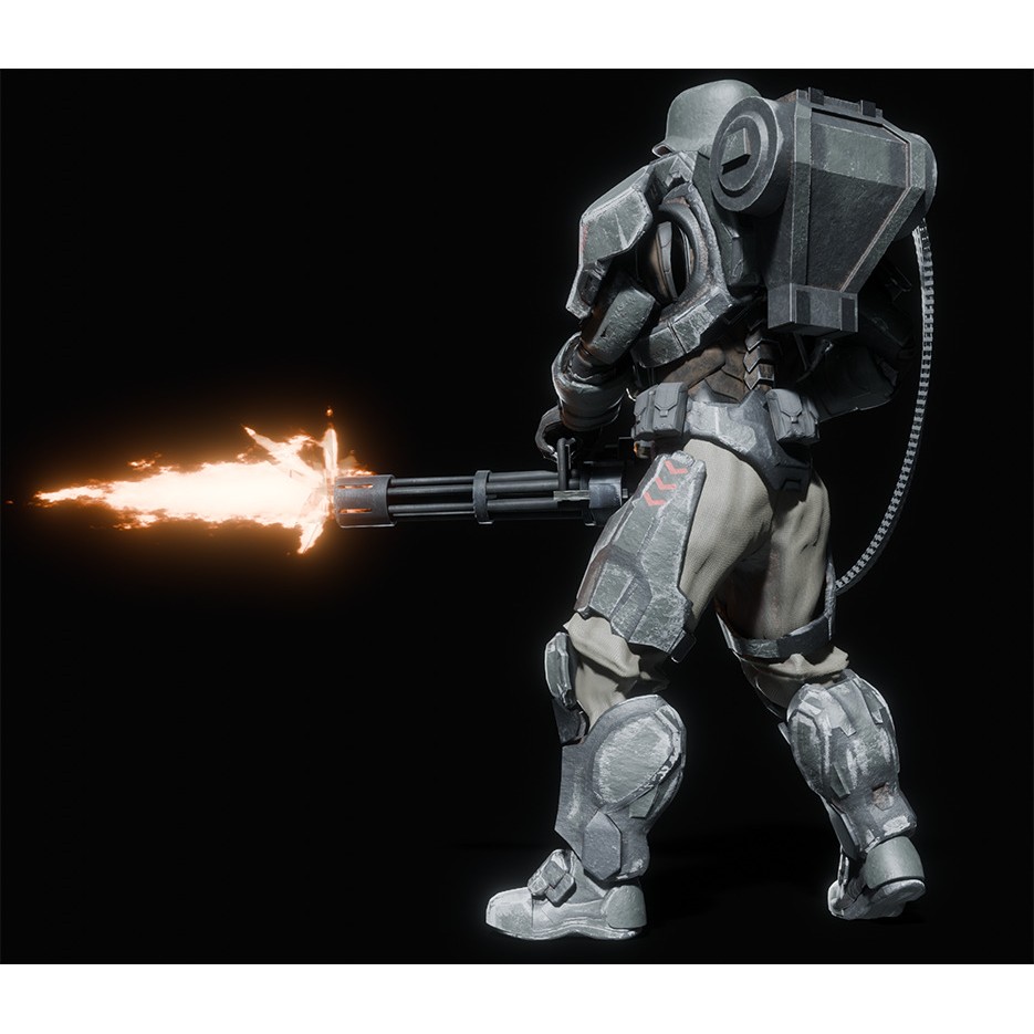 Juggernaut Soldier 3D Model – Heavily Armored Character, Game-Ready FBX - View 18