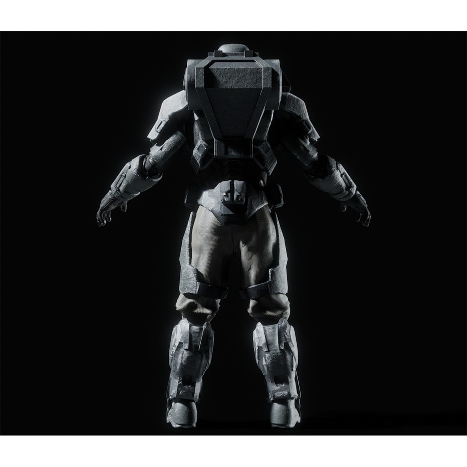 Juggernaut Soldier 3D Model – Heavily Armored Character, Game-Ready FBX - View 20