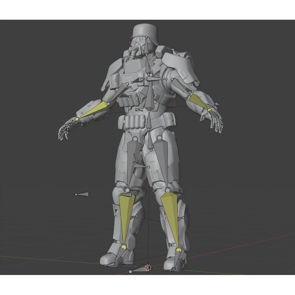 Juggernaut Soldier 3D Model – Heavily Armored Character, Game-Ready FBX - View 22