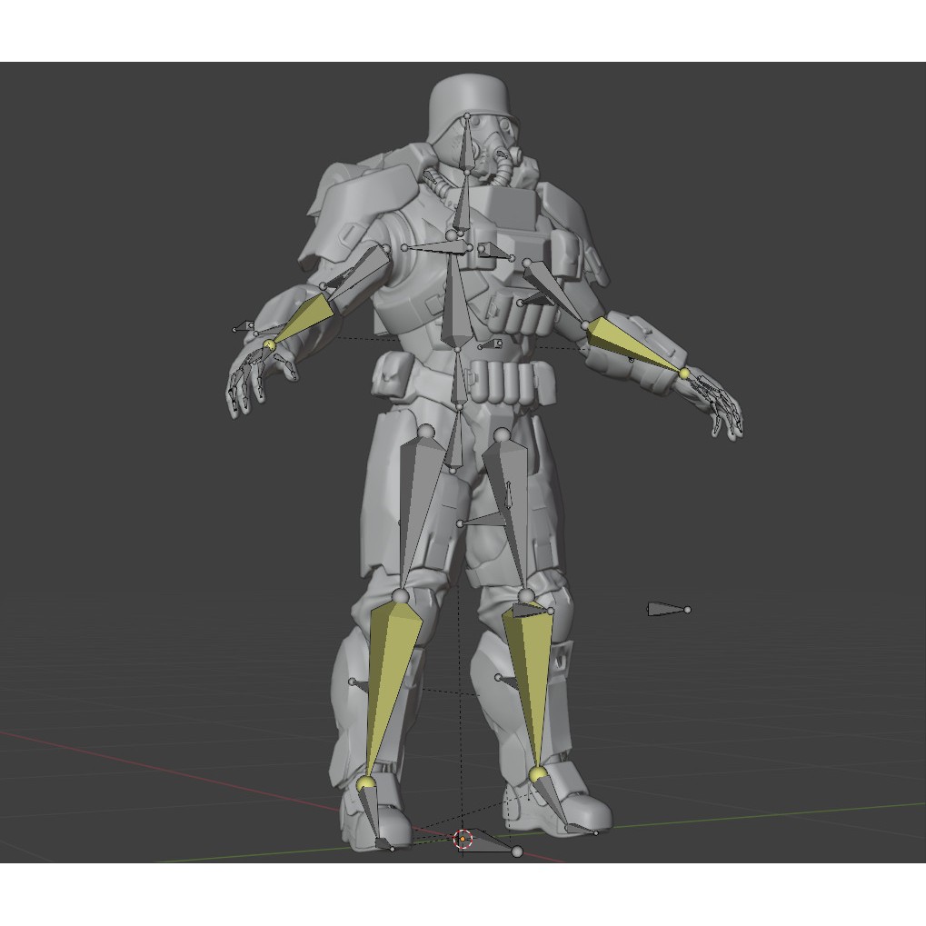 Juggernaut Soldier 3D Model – Heavily Armored Character, Game-Ready FBX - View 24