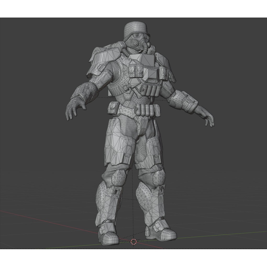 Juggernaut Soldier 3D Model – Heavily Armored Character, Game-Ready FBX - View 25