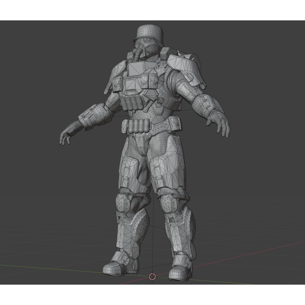 Juggernaut Soldier 3D Model – Heavily Armored Character, Game-Ready FBX - View 27