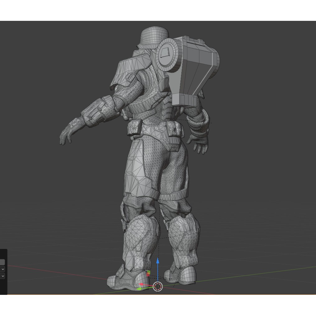 Juggernaut Soldier 3D Model – Heavily Armored Character, Game-Ready FBX - View 28