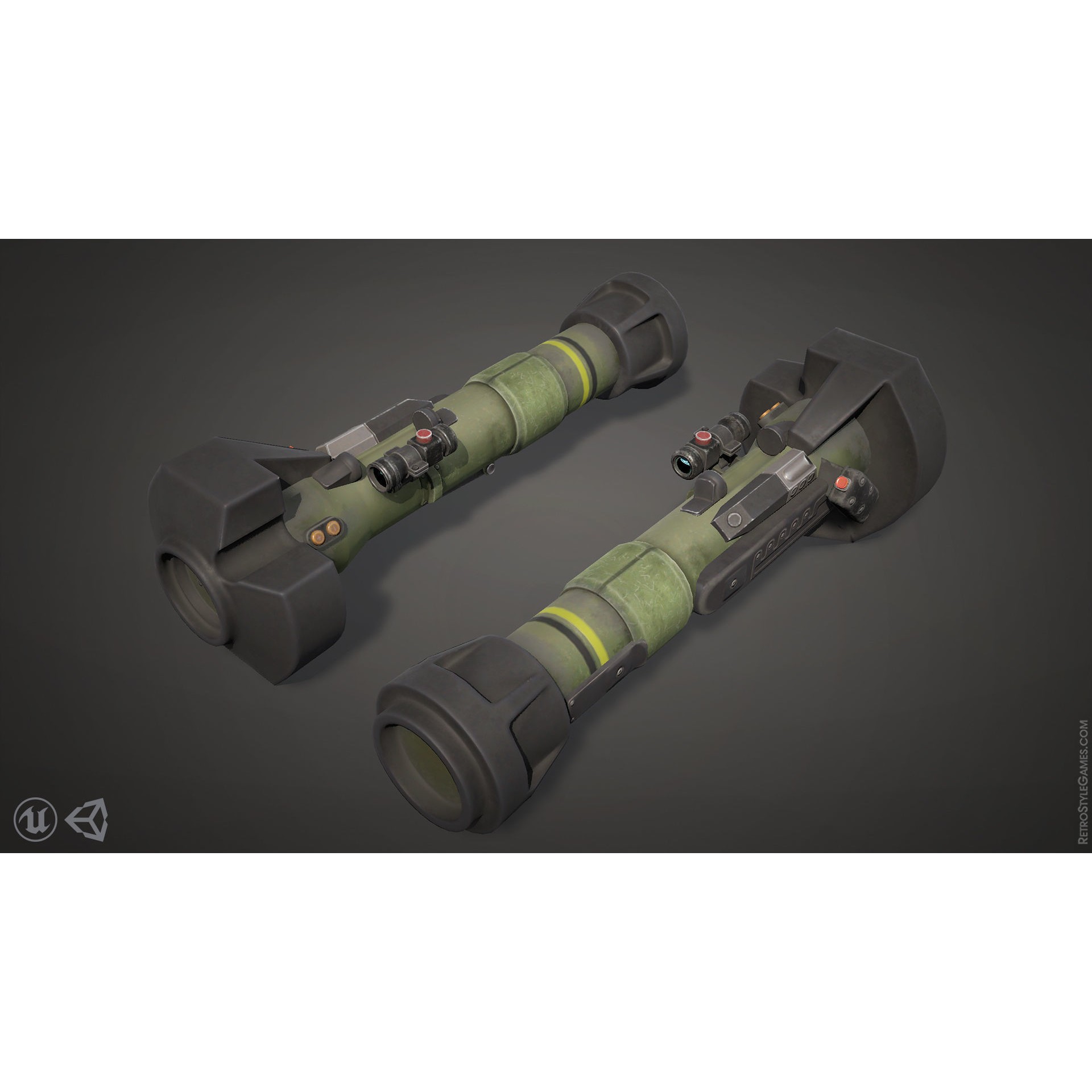 Defense Line 3D Model – Low Poly Military Asset Pack, FBX - View 10