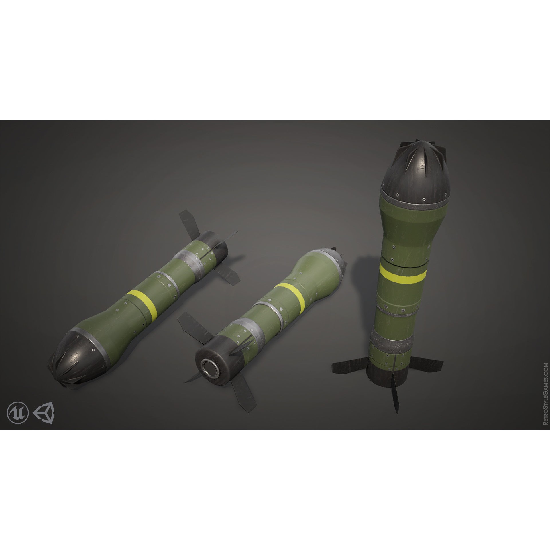 Defense Line 3D Model – Low Poly Military Asset Pack, FBX - View 12