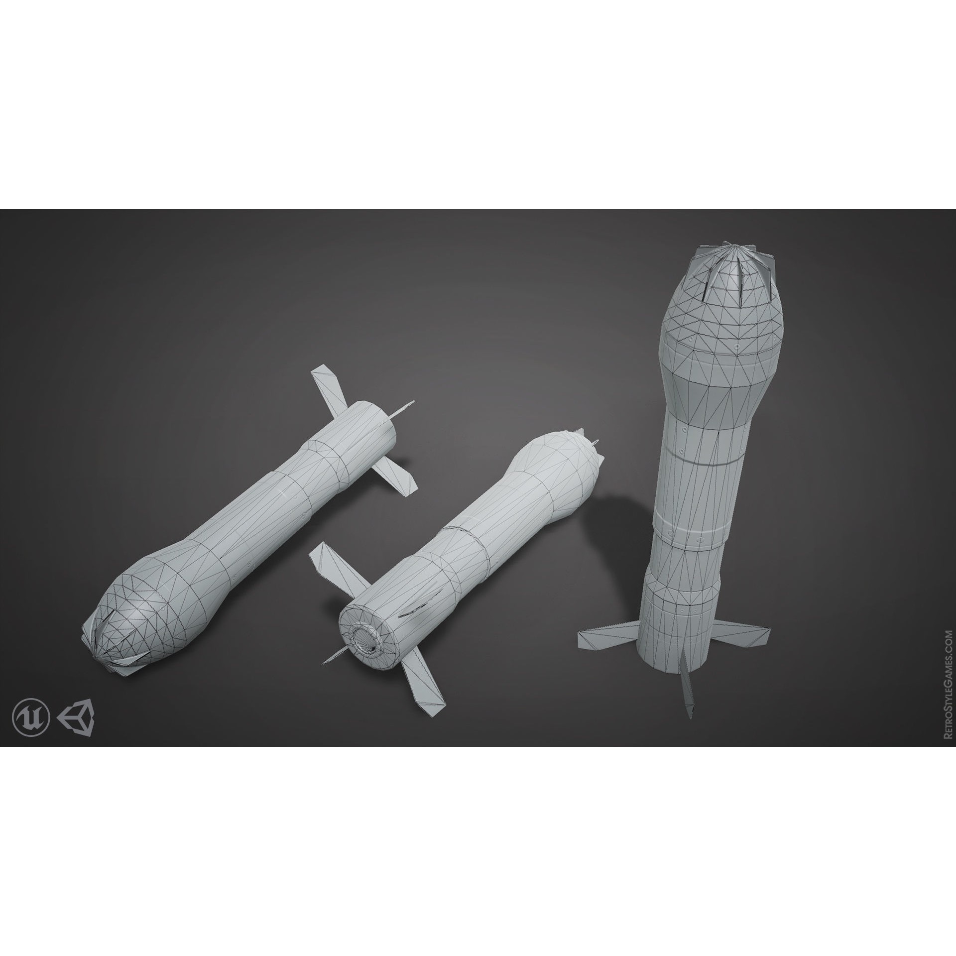 Defense Line 3D Model – Low Poly Military Asset Pack, FBX - View 13