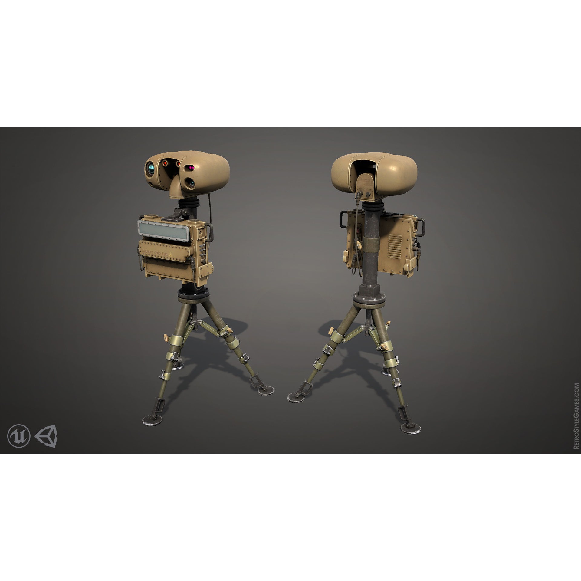 Defense Line 3D Model – Low Poly Military Asset Pack, FBX - View 24