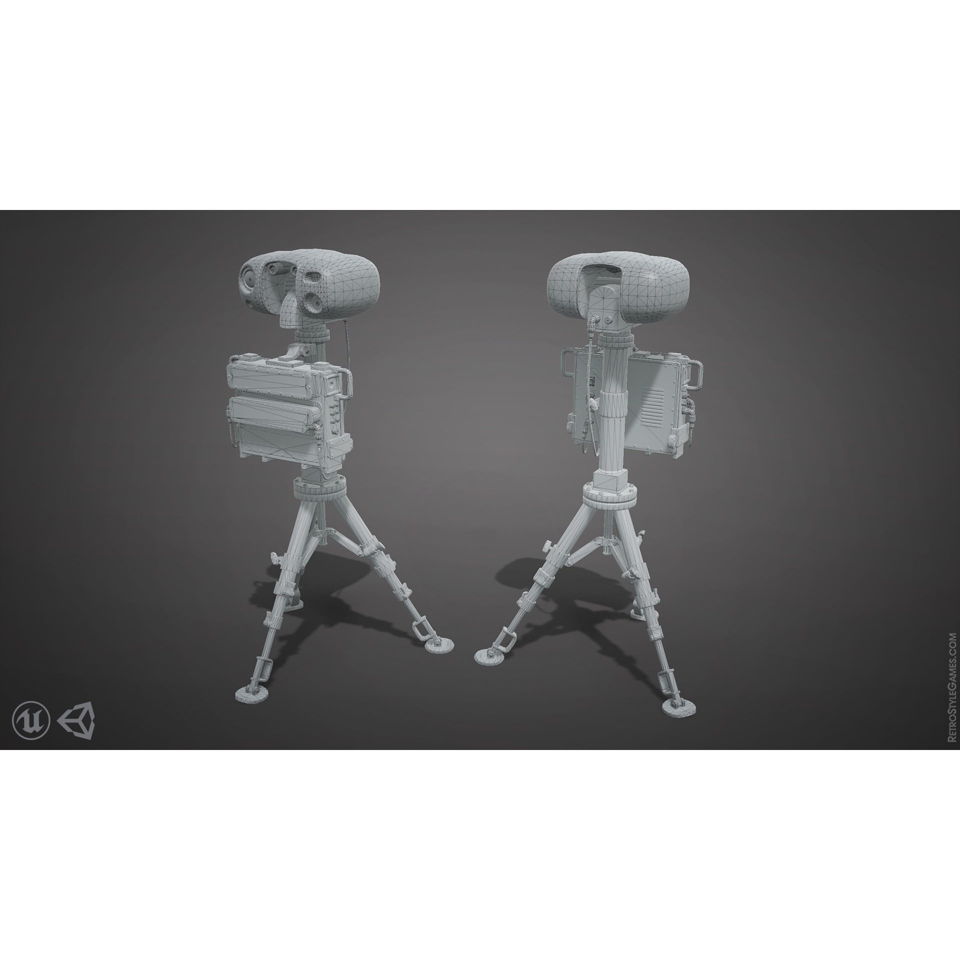 Defense Line 3D Model – Low Poly Military Asset Pack, FBX - View 25