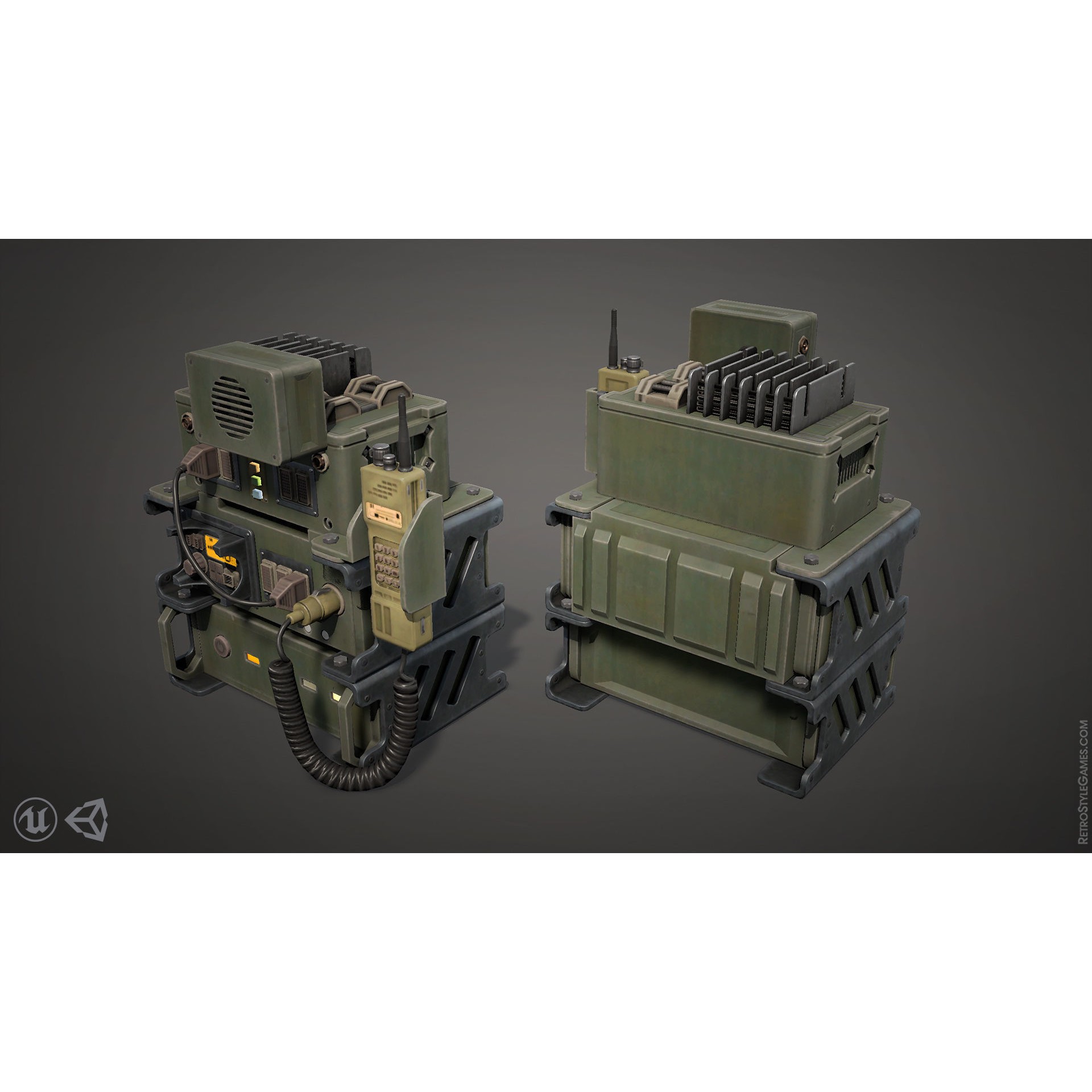 Defense Line 3D Model – Low Poly Military Asset Pack, FBX - View 26