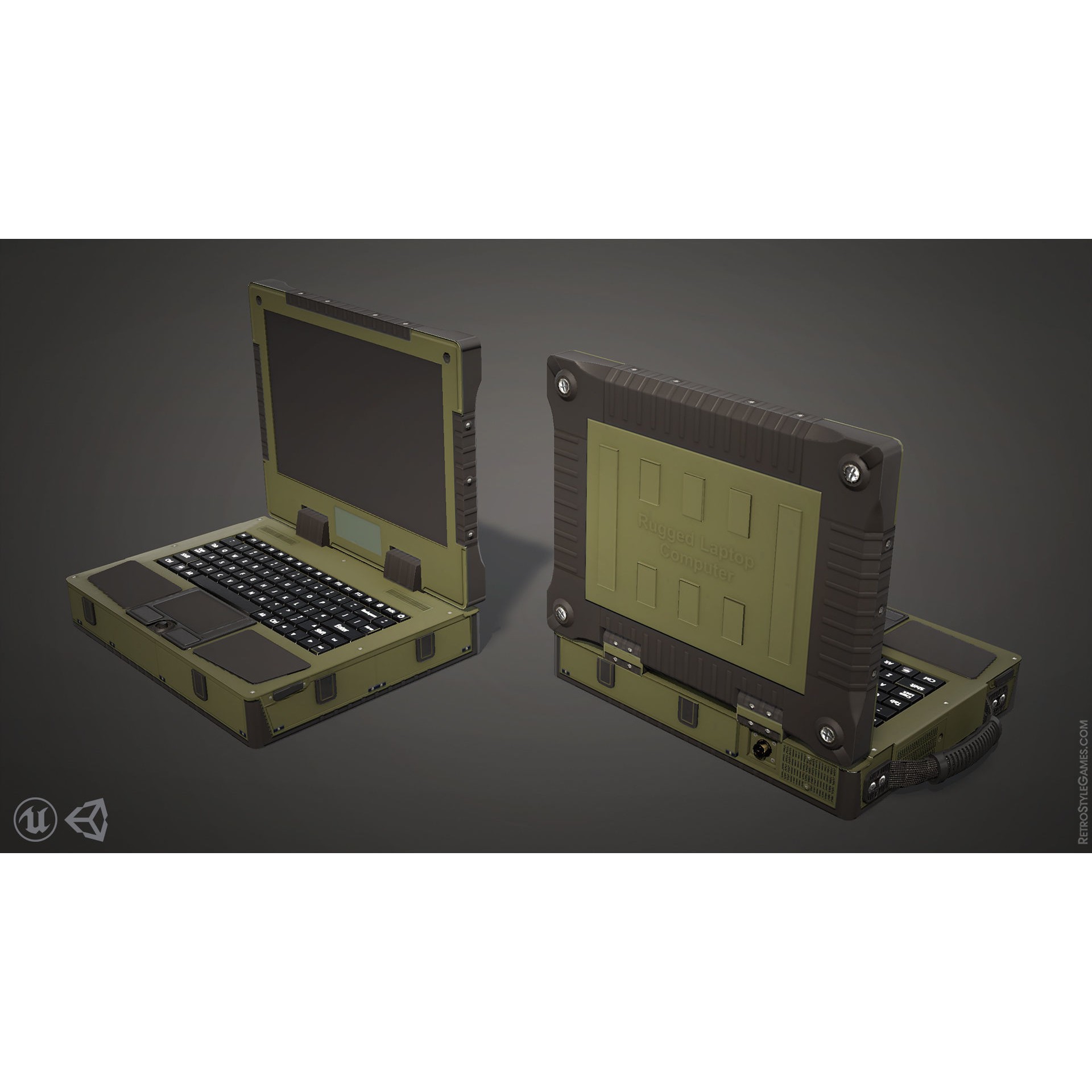 Defense Line 3D Model – Low Poly Military Asset Pack, FBX - View 28