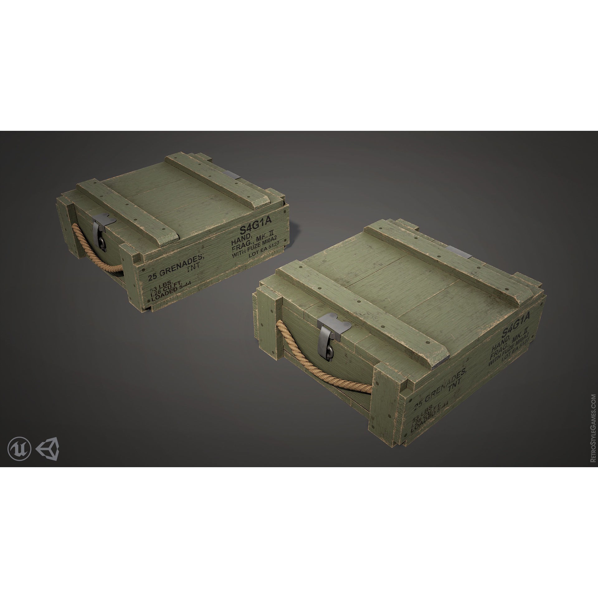 Defense Line 3D Model – Low Poly Military Asset Pack, FBX - View 38