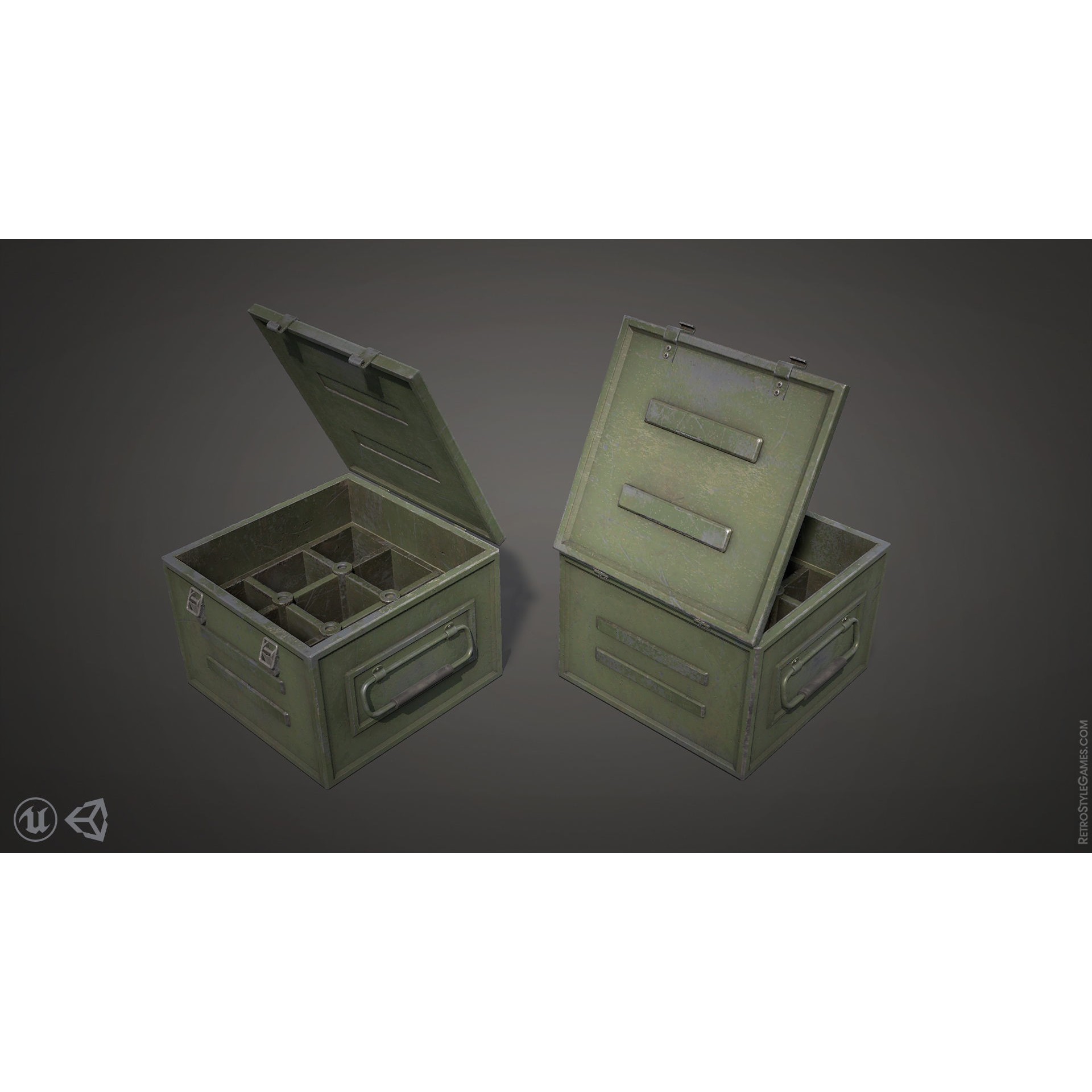 Defense Line 3D Model – Low Poly Military Asset Pack, FBX - View 40