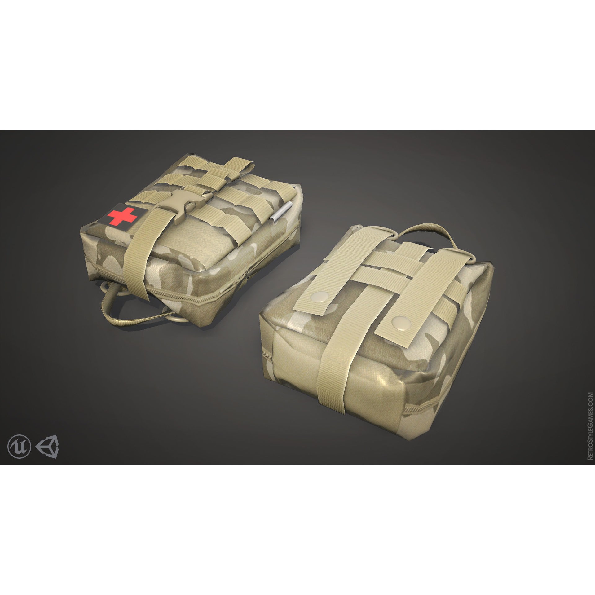 Defense Line 3D Model – Low Poly Military Asset Pack, FBX - View 42