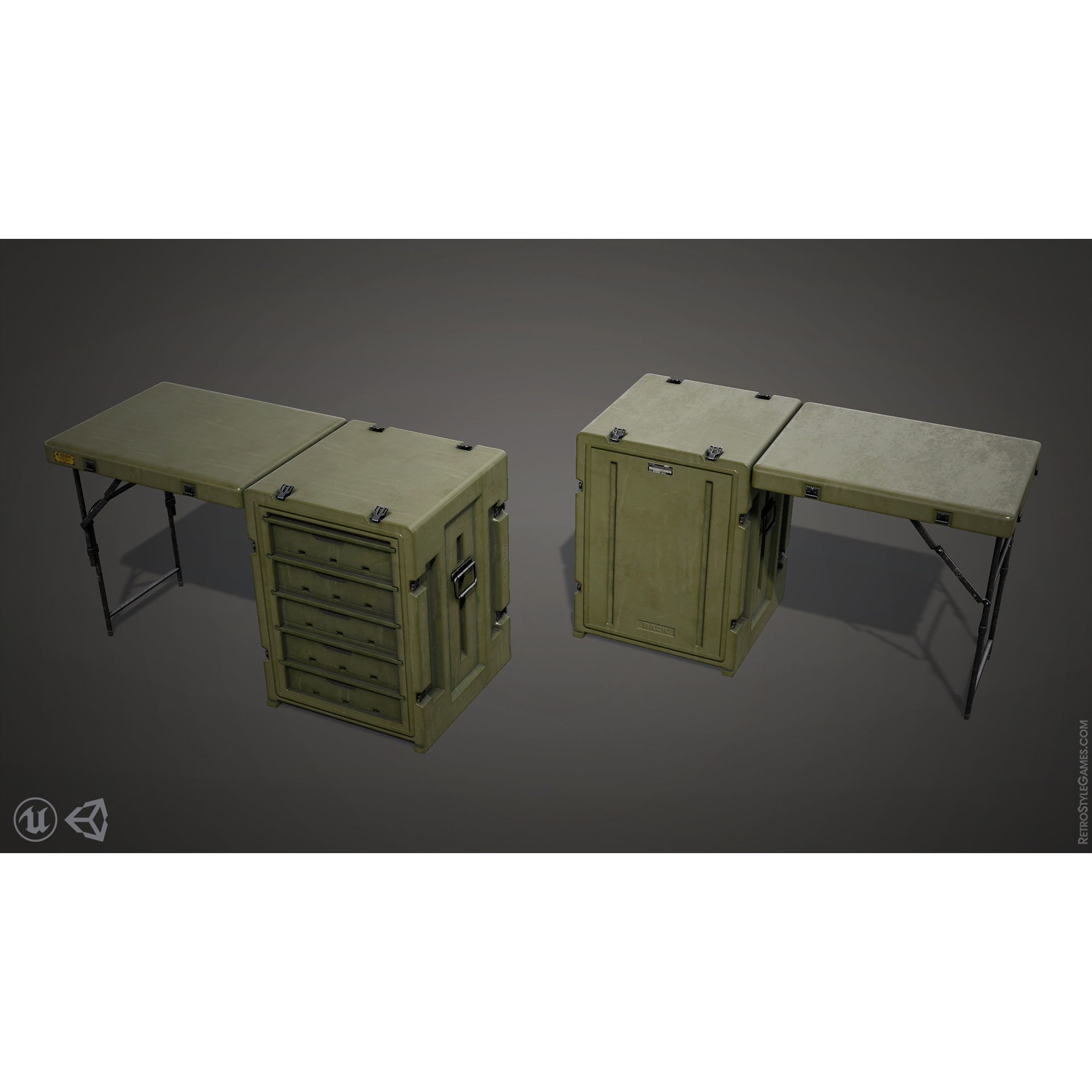 Defense Line 3D Model – Low Poly Military Asset Pack, FBX - View 58