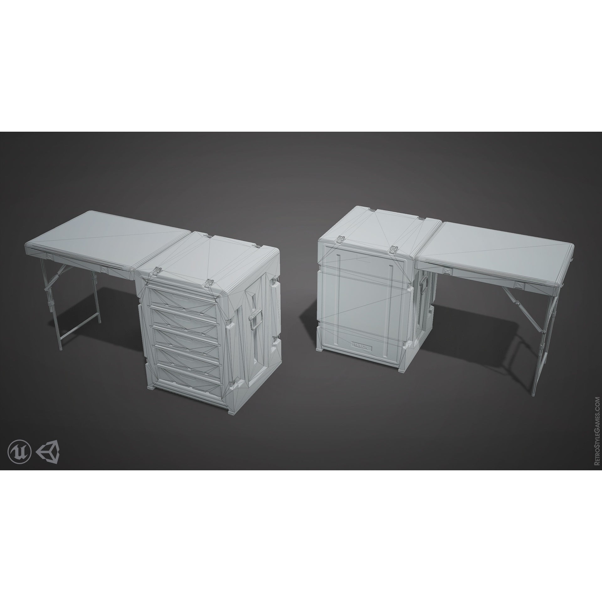 Defense Line 3D Model – Low Poly Military Asset Pack, FBX - View 59