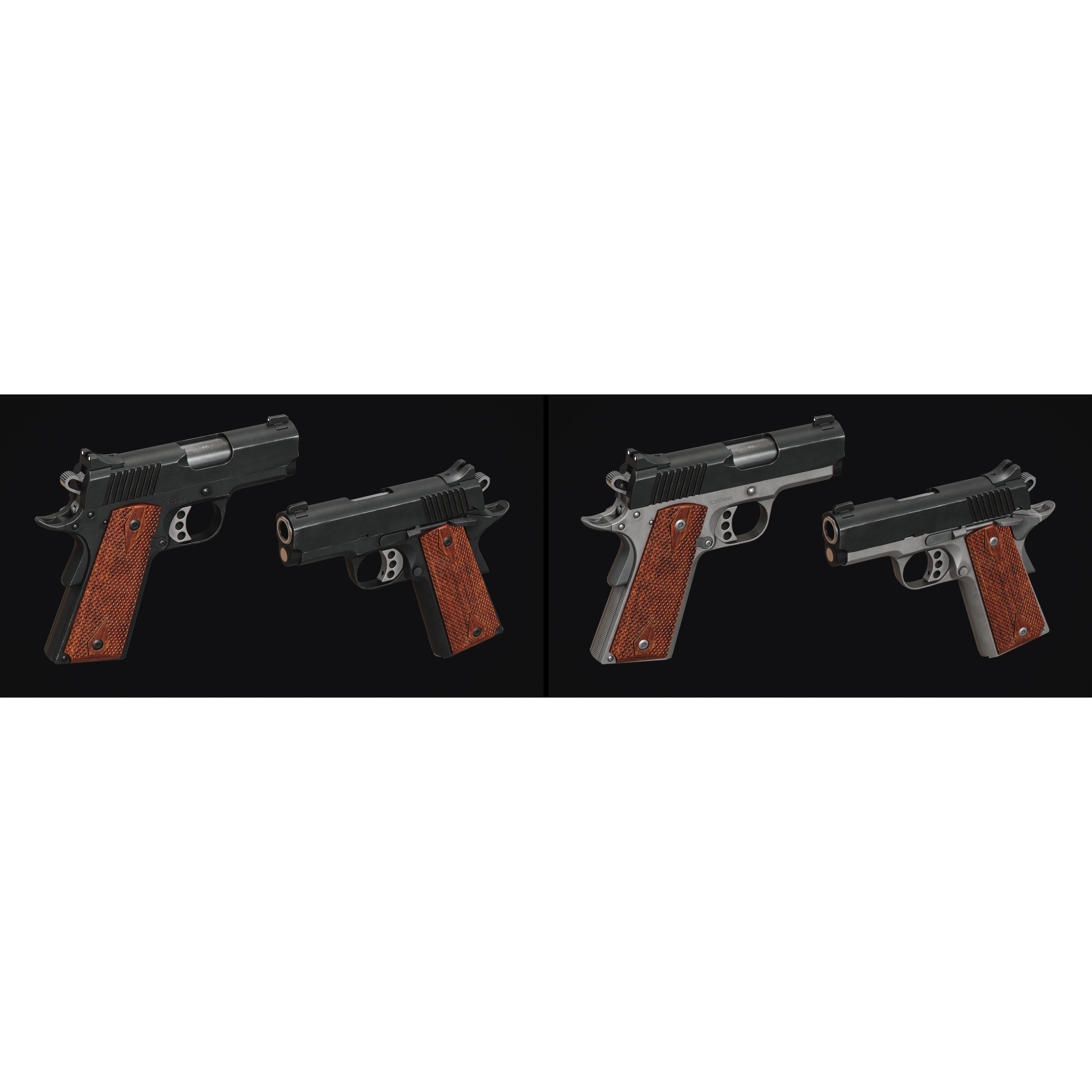 1911 Pistol 3D Model – Low Poly Game Asset, FBX & OBJ Formats - View 8