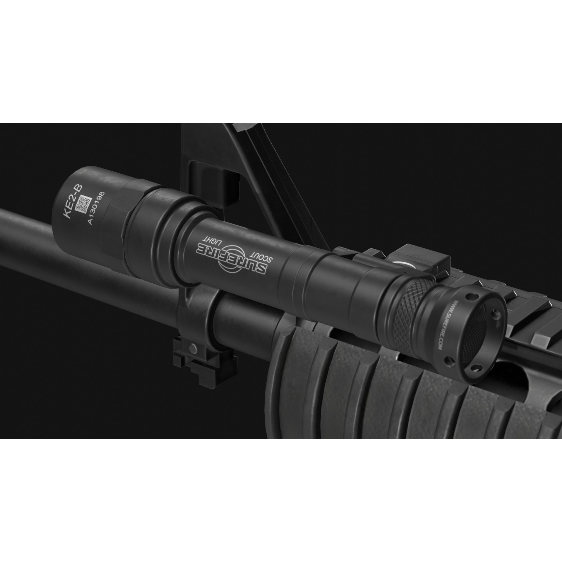 SureFire Scout Light Pro 3D Model – Low Poly Game Asset, FBX & OBJ - View 10